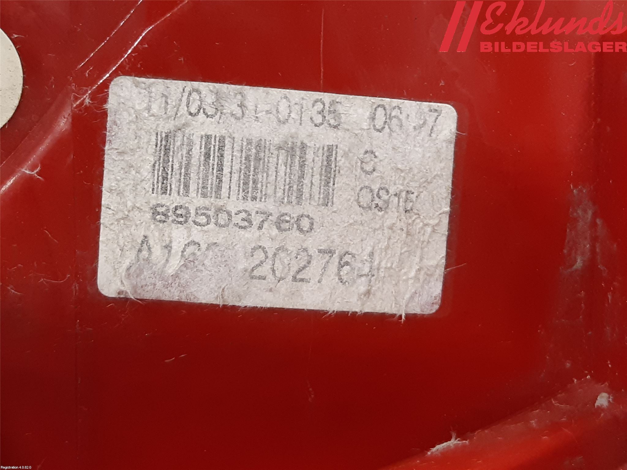 Mercedes-Benz MB A-KLASS (W169) 04-12 Bakljus Vänster