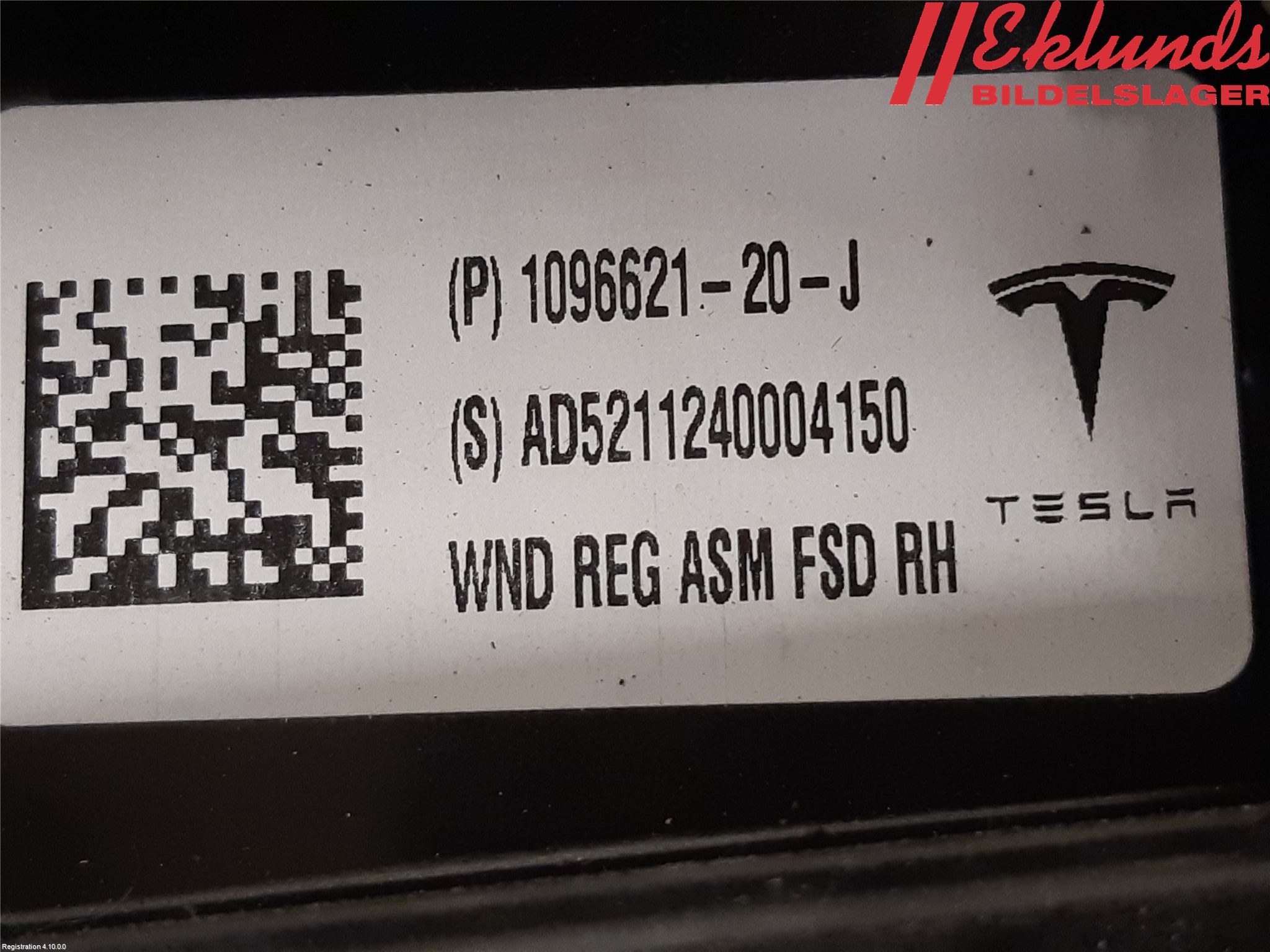 Tesla MODEL 3 17- Fönsterhiss El Kompl