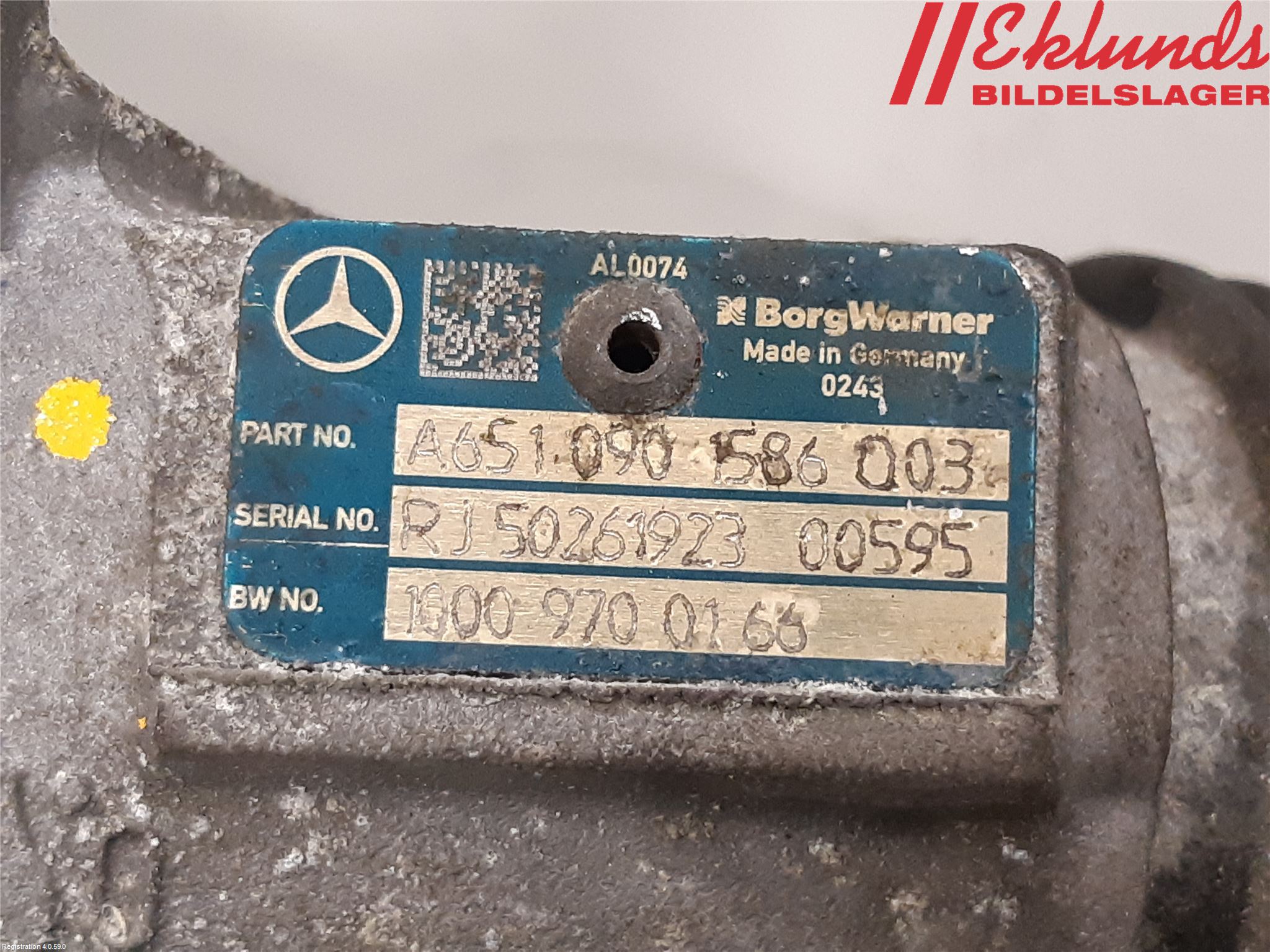 Mercedes-Benz MB C-KLASS (W205) 14-21 Turboaggregat