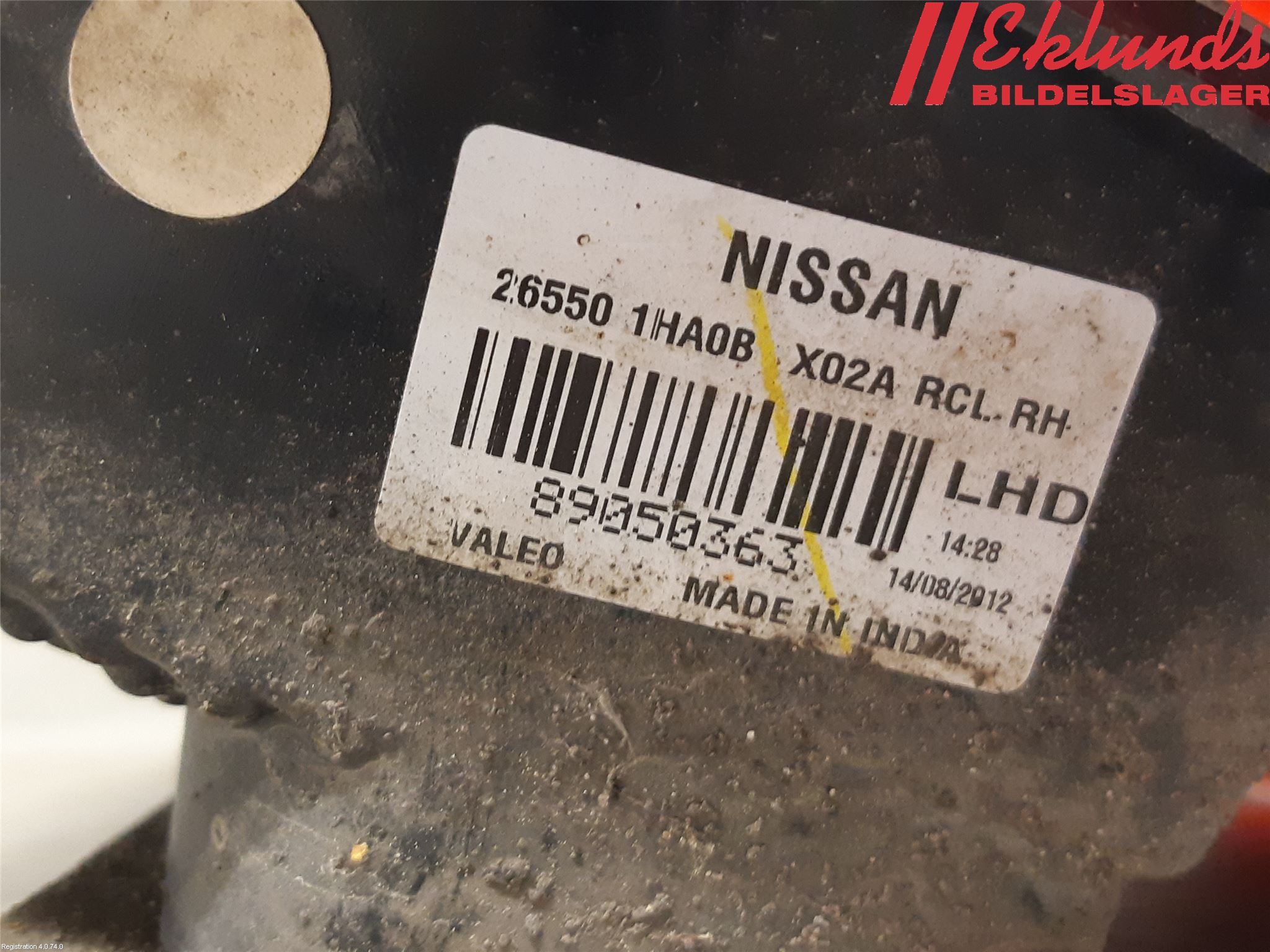 Nissan MICRA 11-16 Bakljus Höger