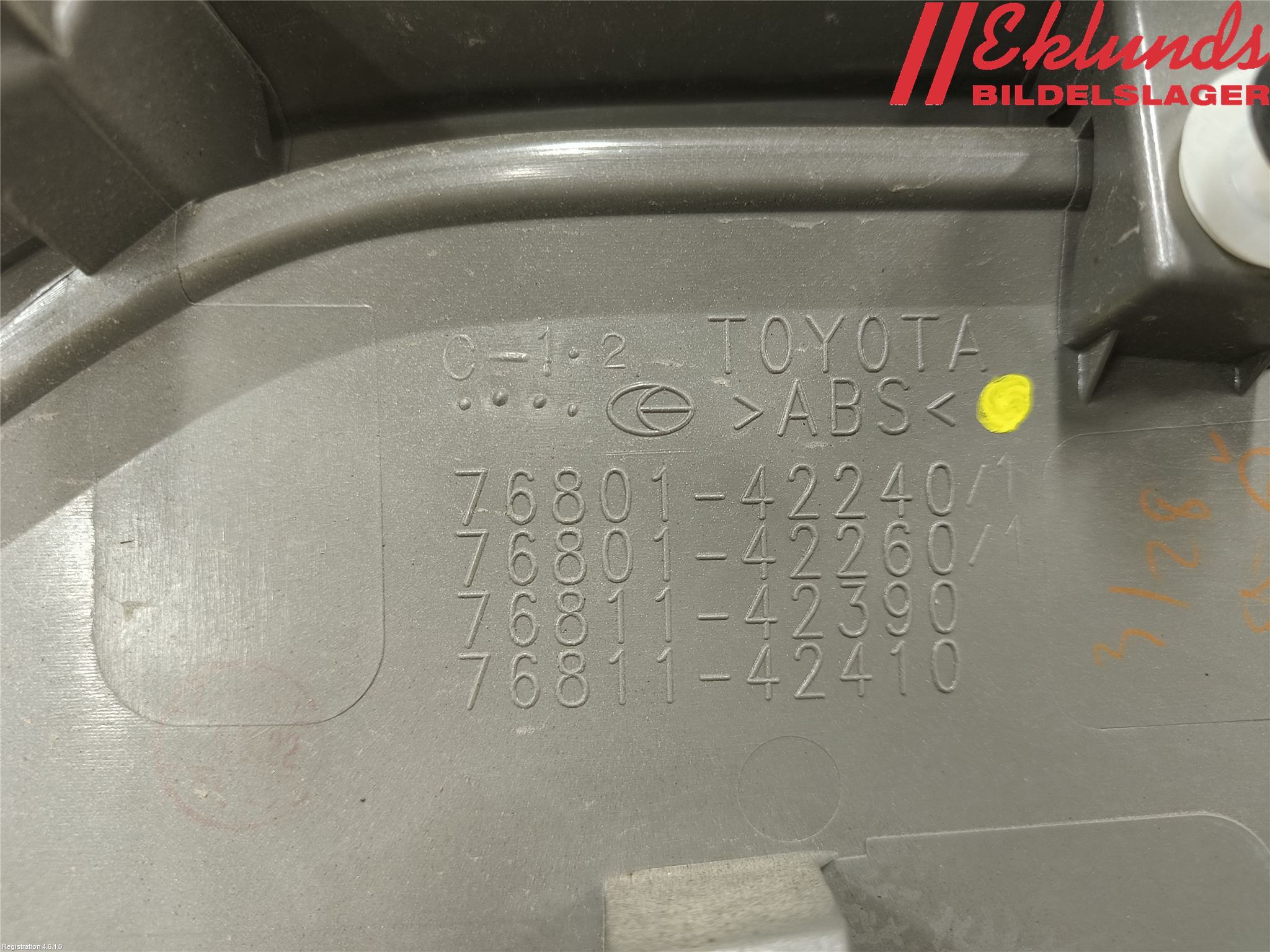 Toyota RAV4 19- List Bak-Baklucka