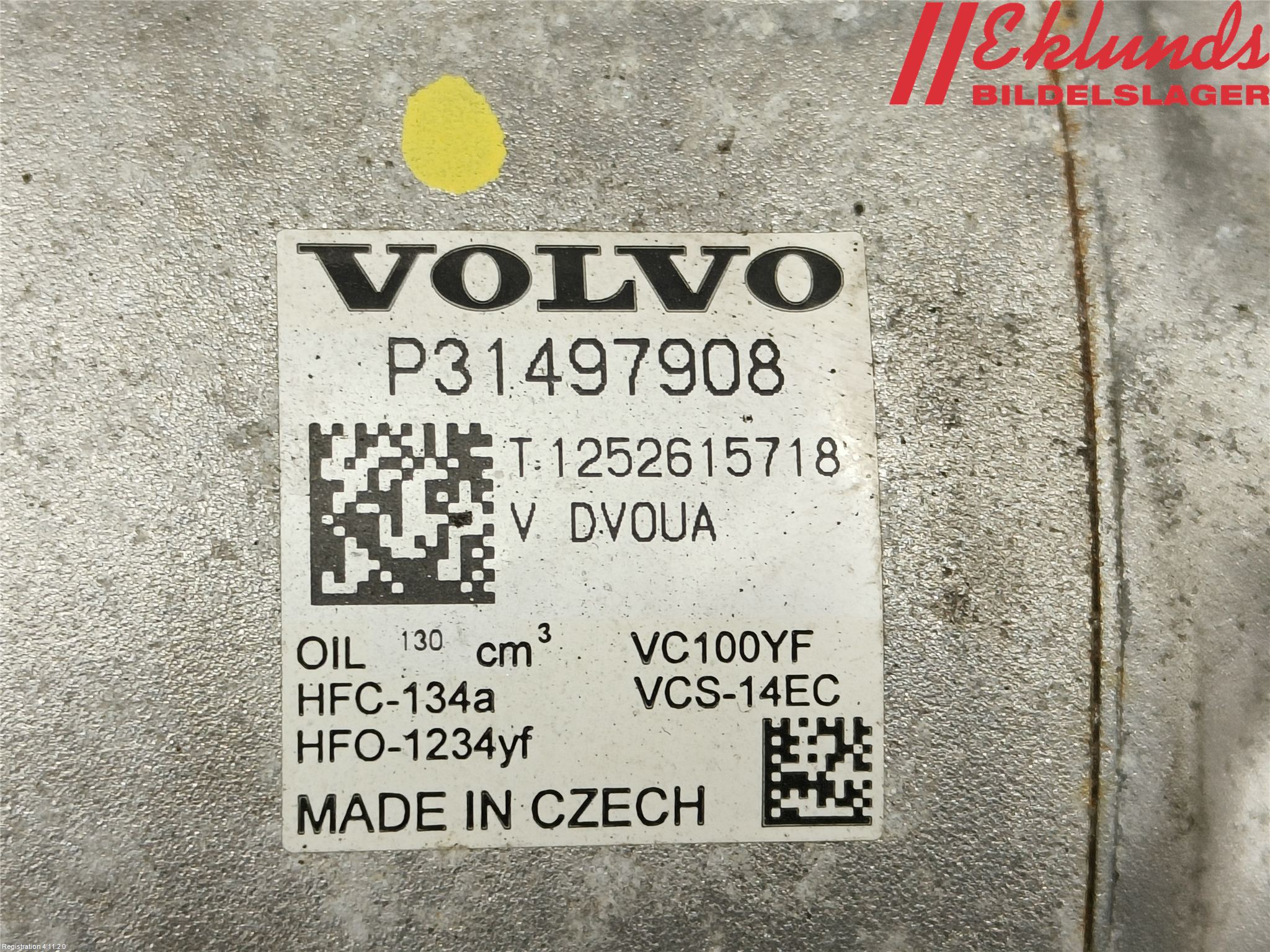 Volvo V60 19- Ac Kompressor