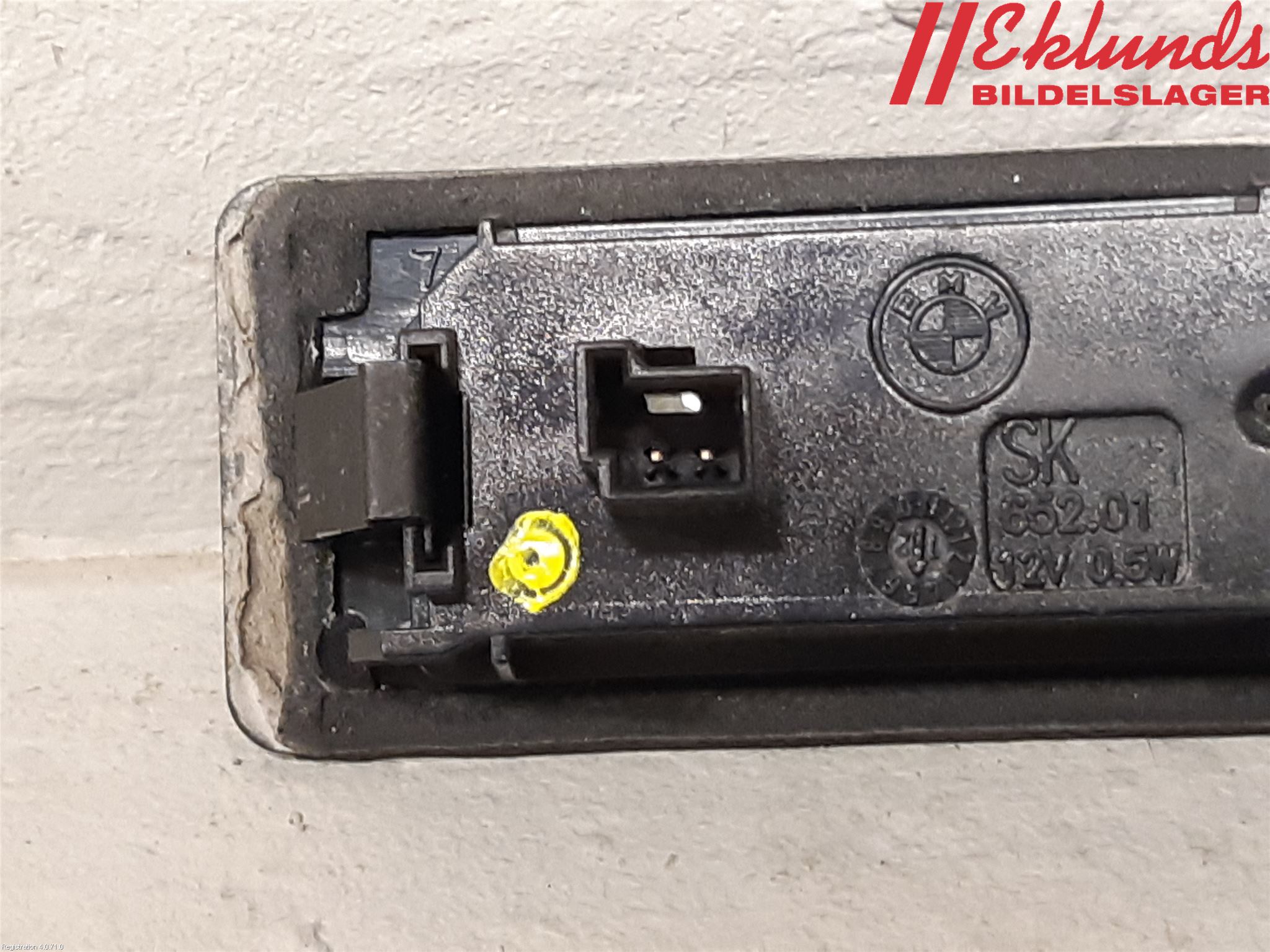 BMW 5 F10/F11/F18 09-17 Skylt Belysning