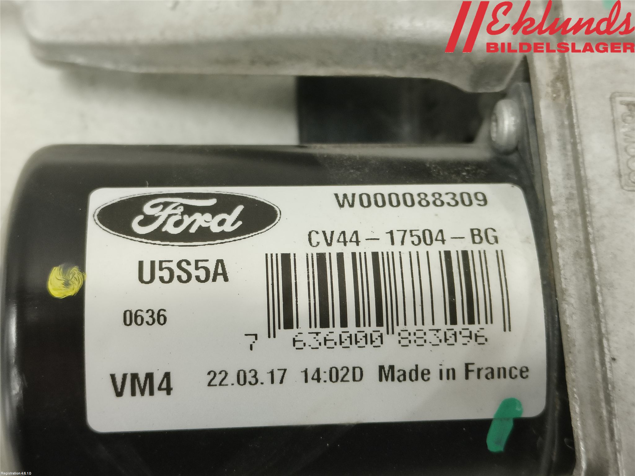 Ford KUGA 17-19 Torkarmotor Vindruta
