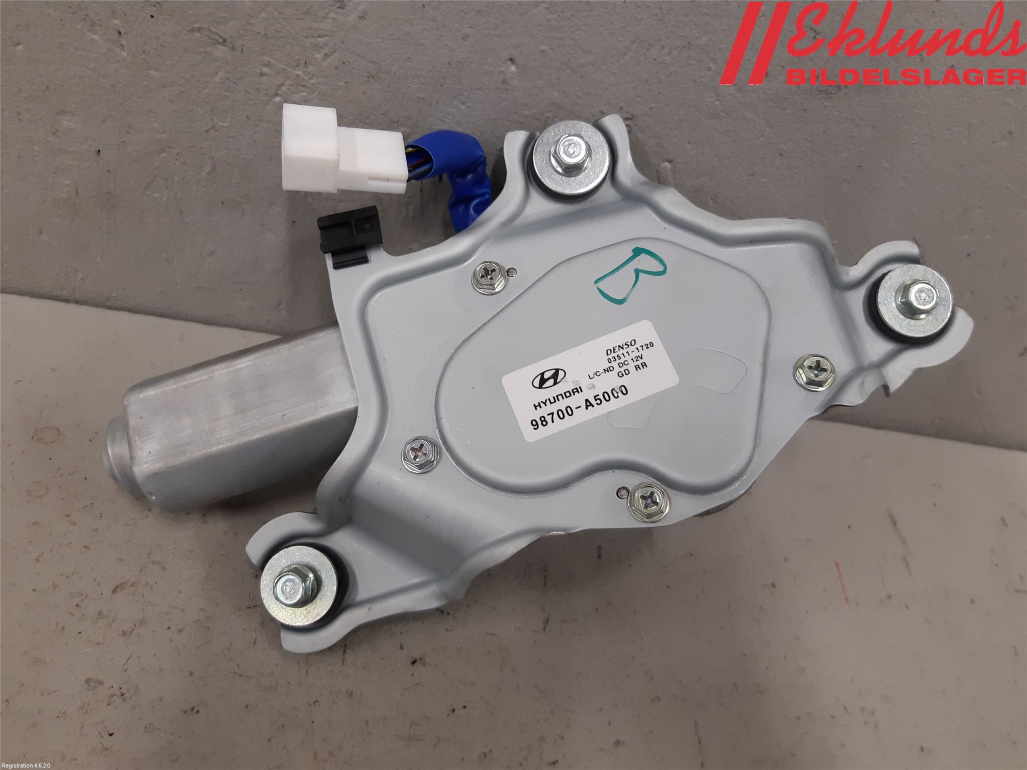 Hyundai i30 GD 13-17 Torkarmotor Baklucka