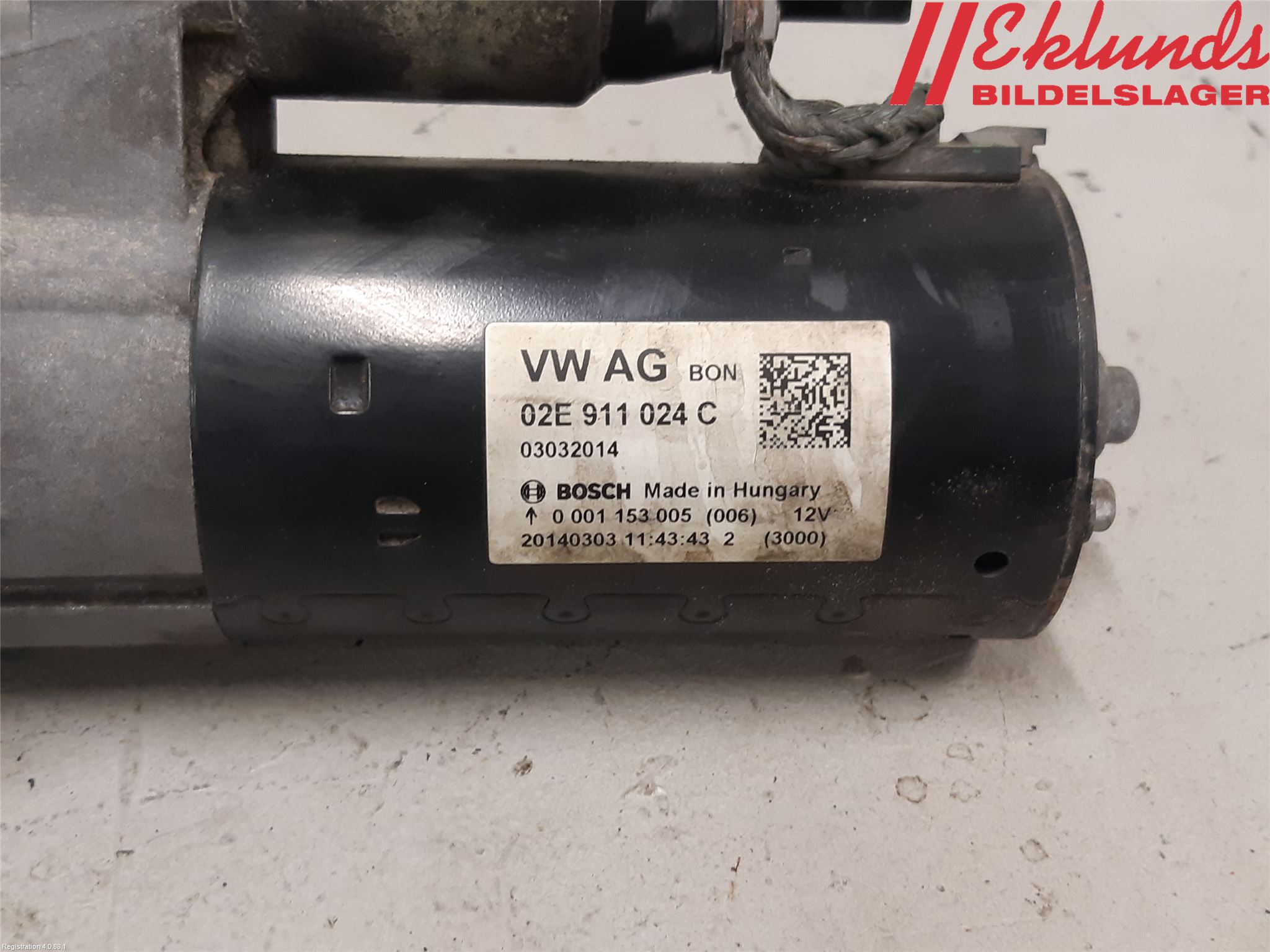 Volkswagen VW PASSAT 11-14 Startmotor Diesel