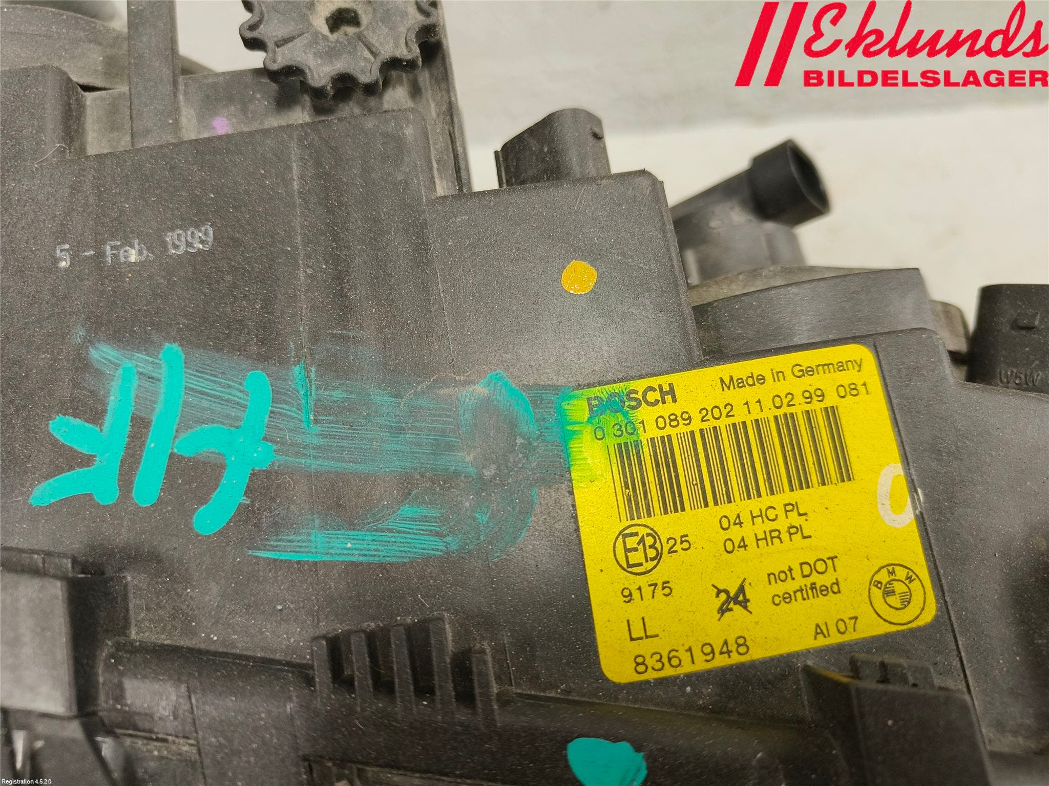 BMW 3 E46 98-05 Strålkastare Höger