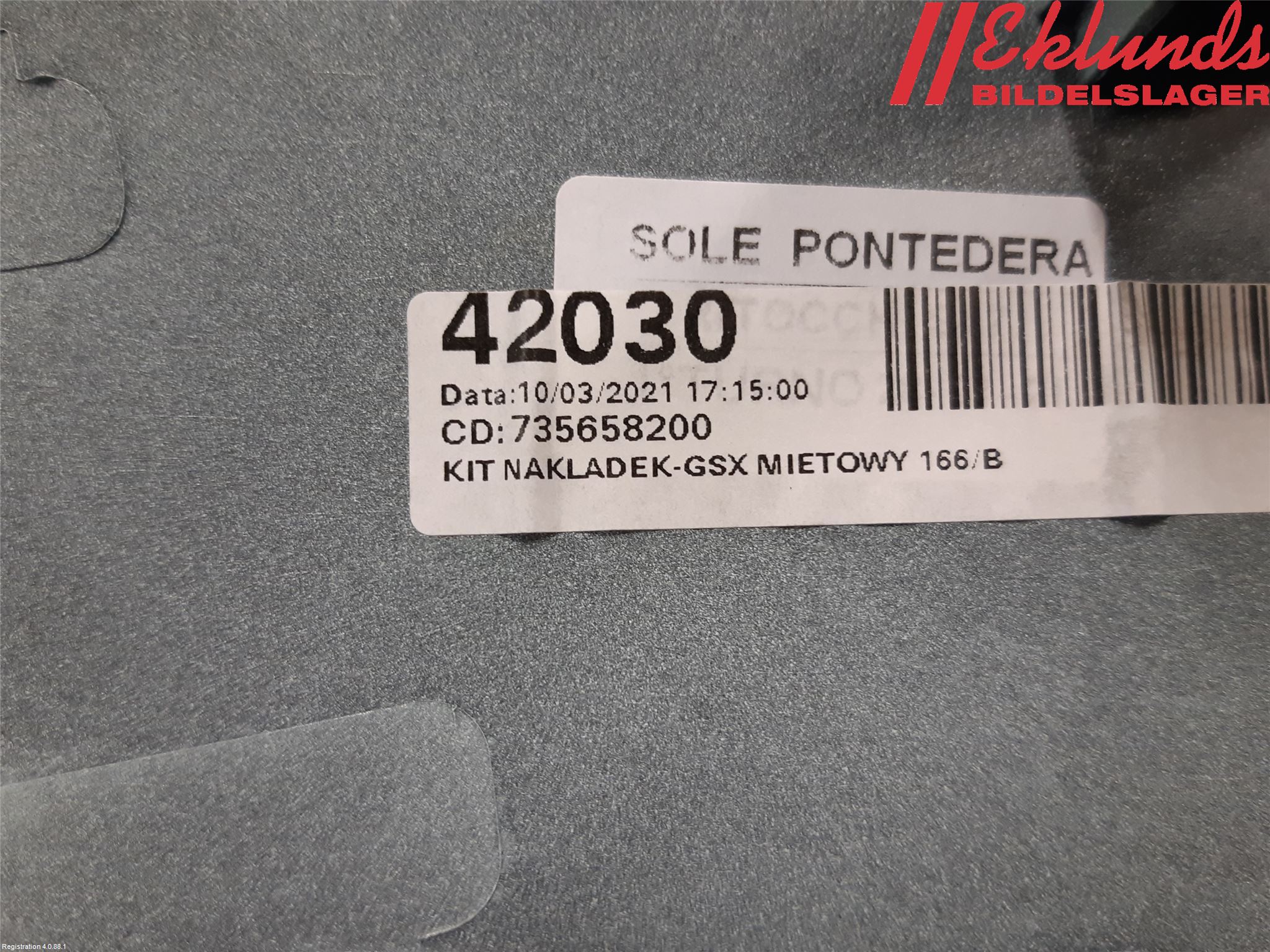 Fiat 500e 20- Instrumentbräda Inlägg-Dekorlist