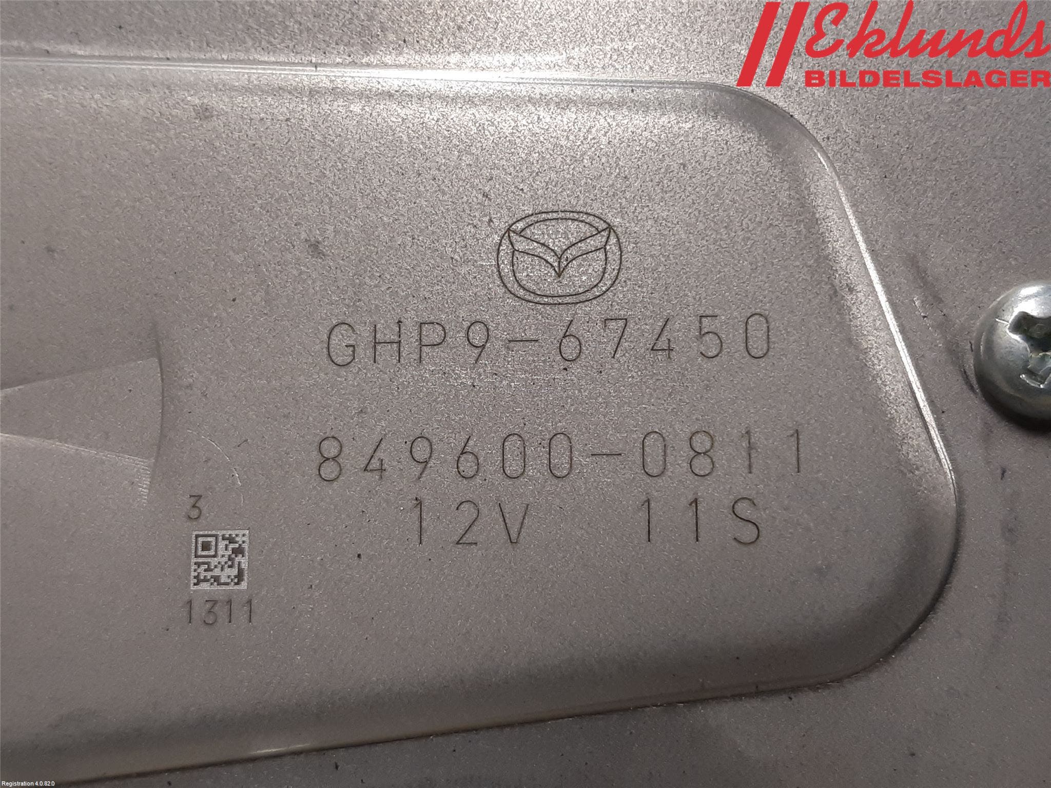 Mazda 6 13- Torkarmotor Baklucka