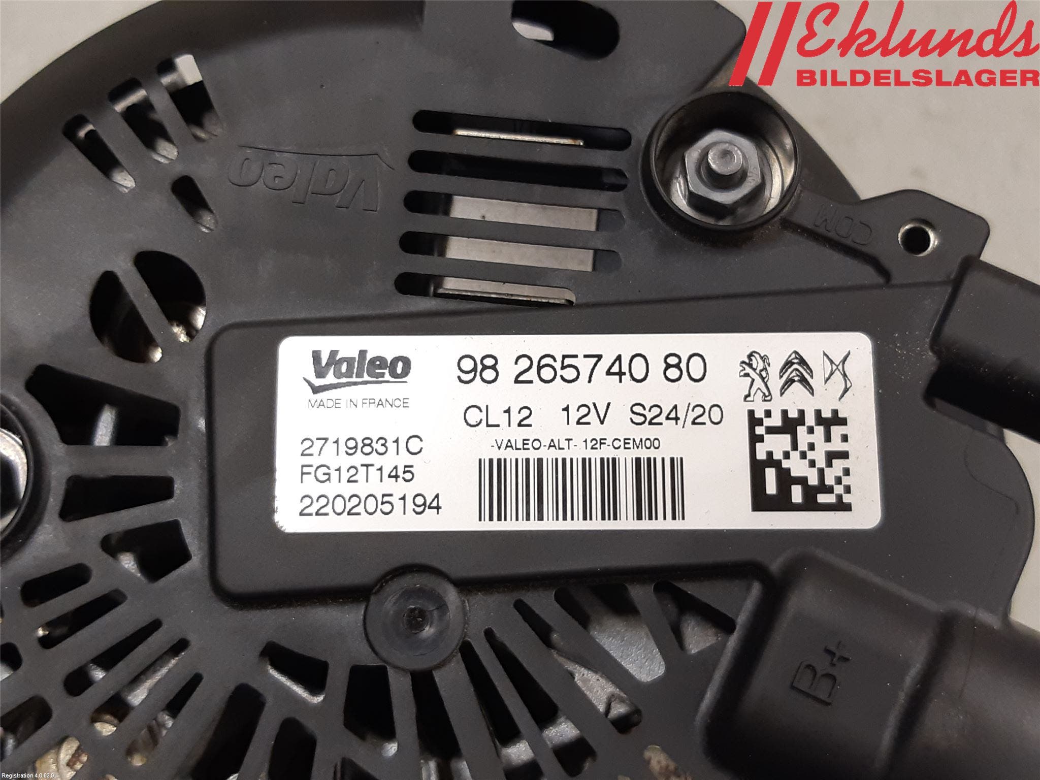 Peugeot 208/E-208 20- Generator