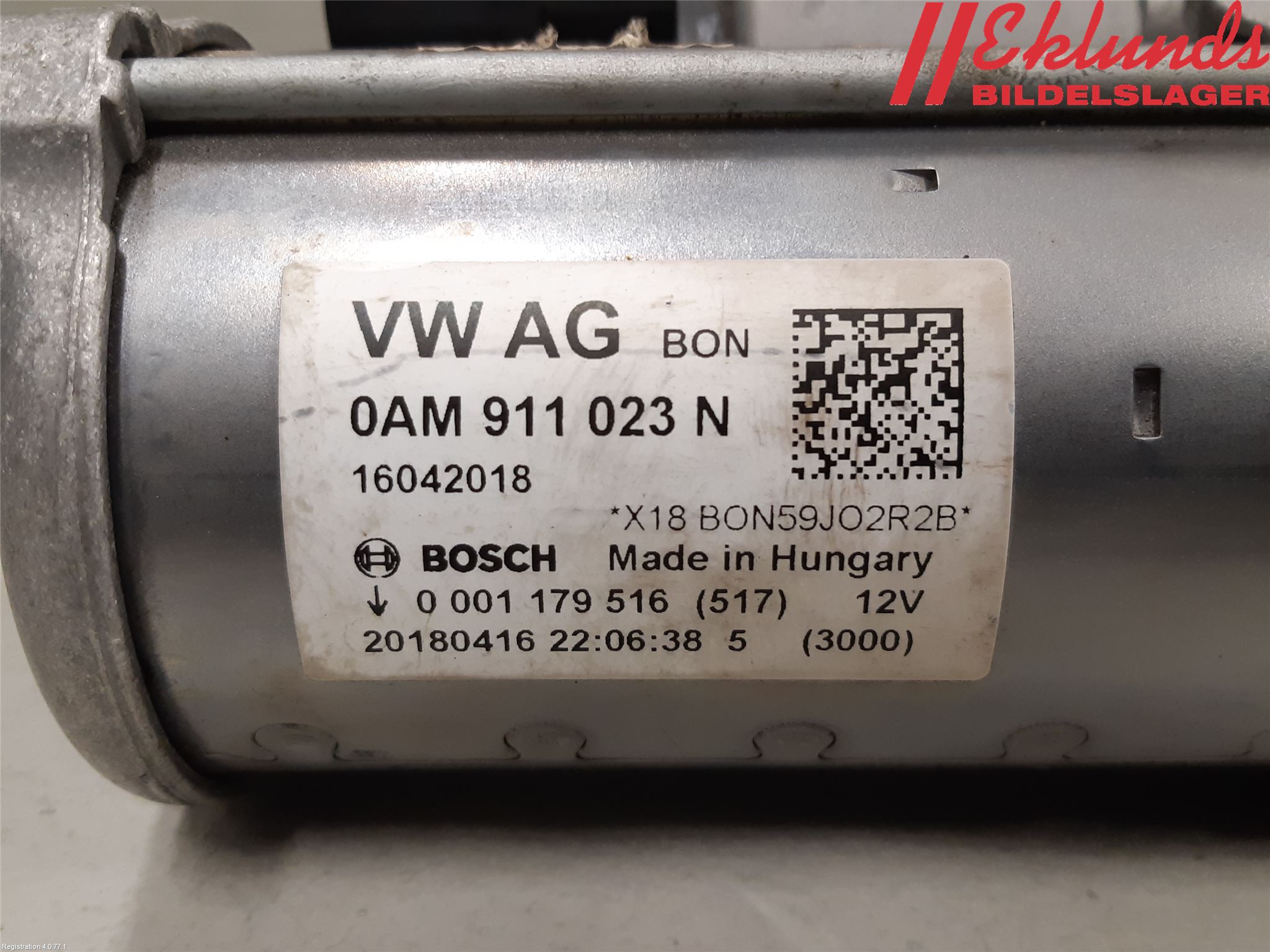 Volkswagen VW GOLF / E-GOLF VII 13-20 Startmotor