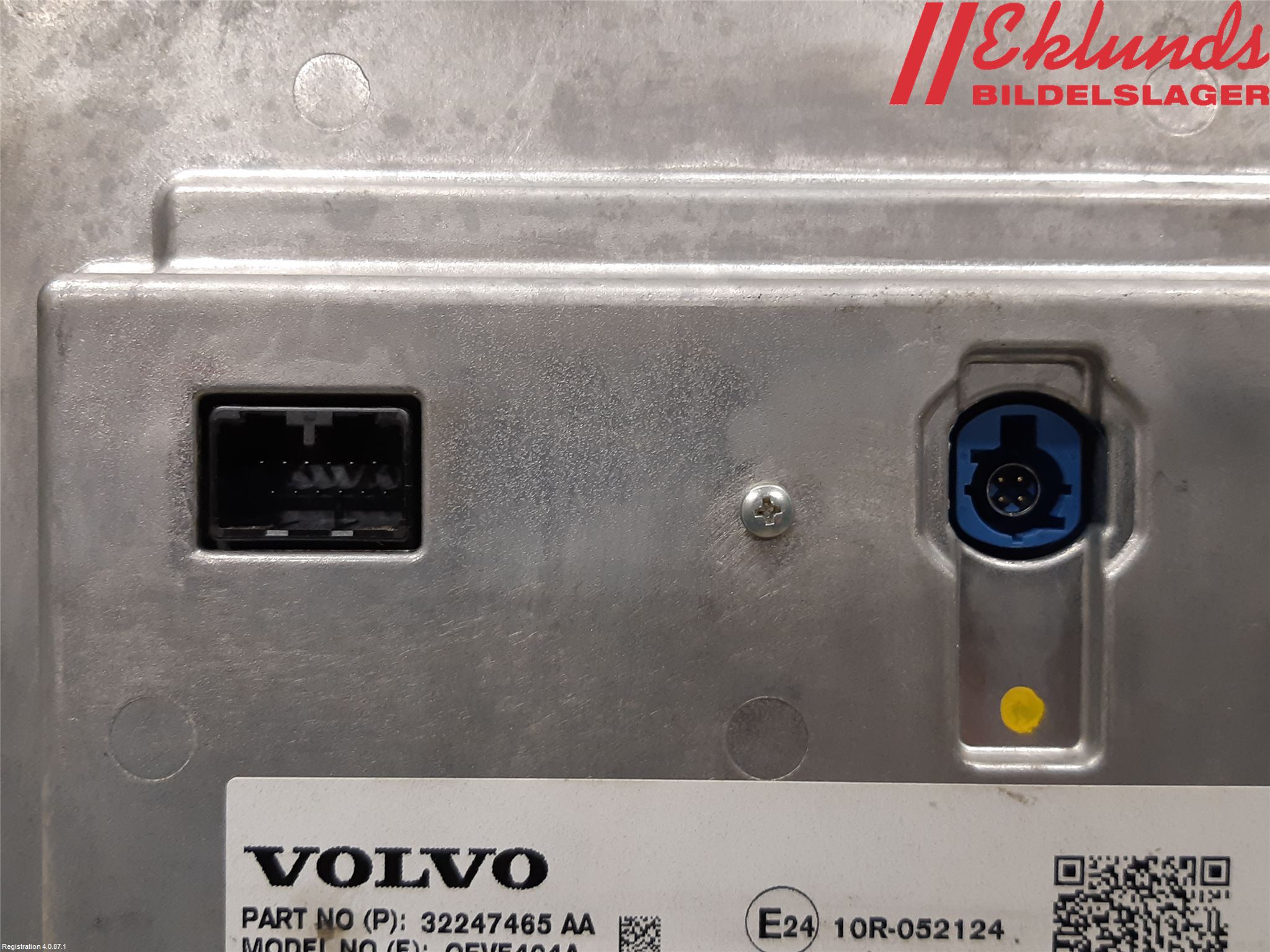 Volvo V60 19- Cd Radio - Multimediapanel