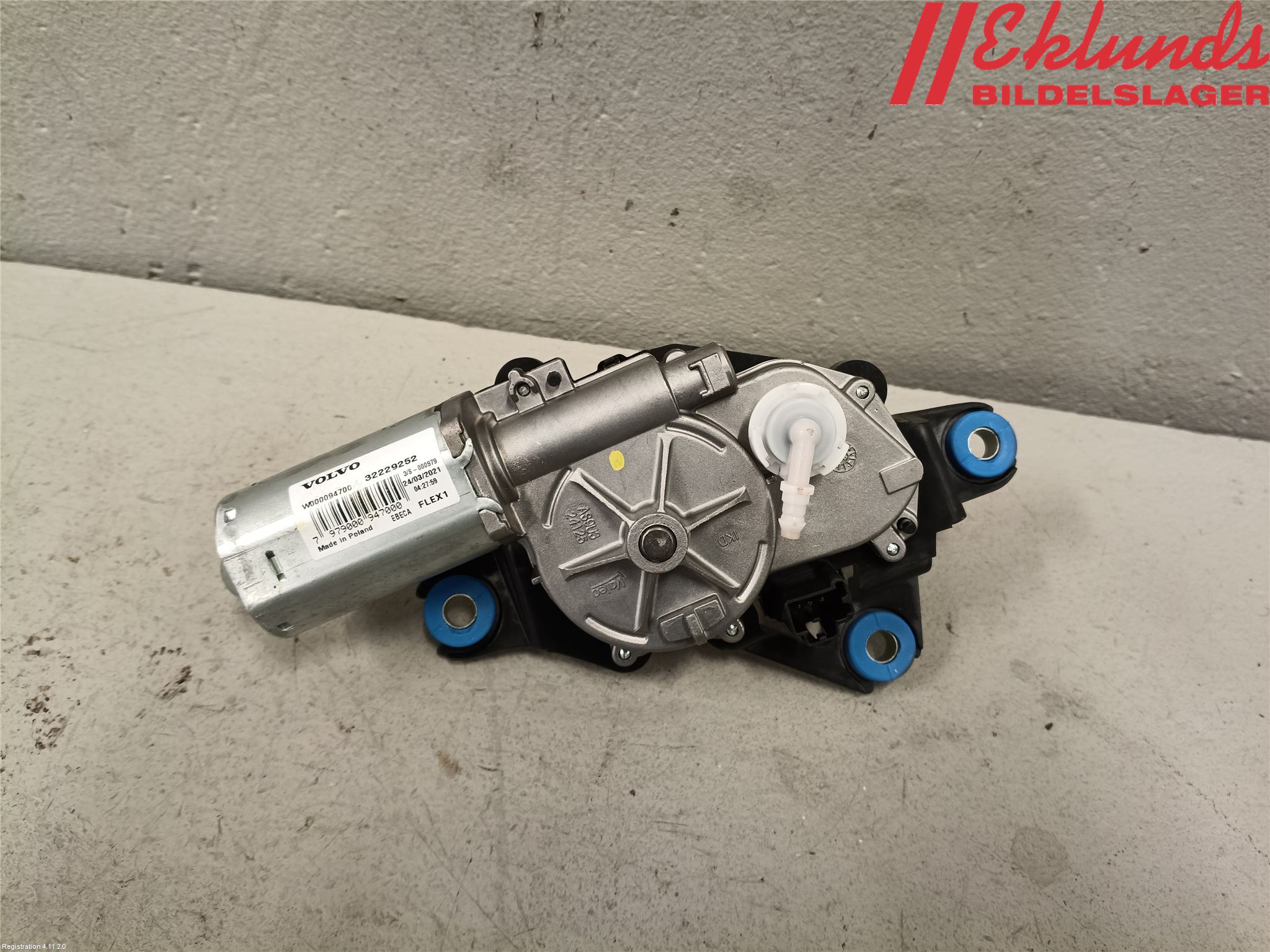 Volvo V60 19- Torkarmotor Baklucka