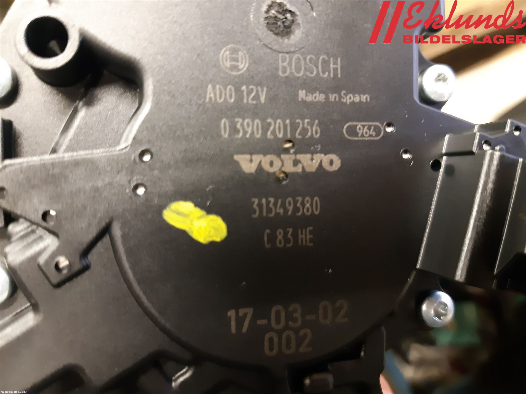 Volvo V90 17->> Torkarmotor Baklucka