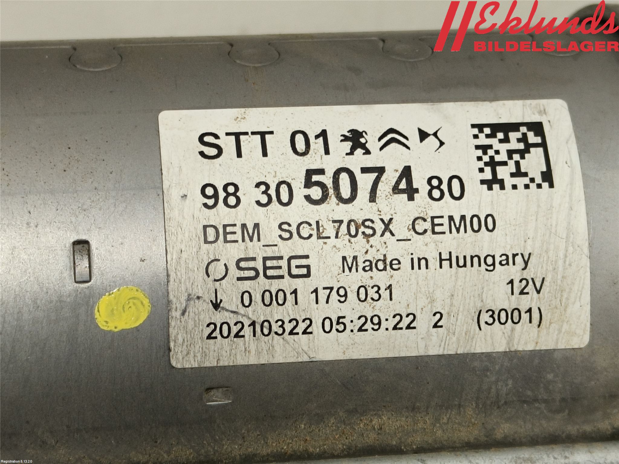 Peugeot 3008 17-24 Startmotor