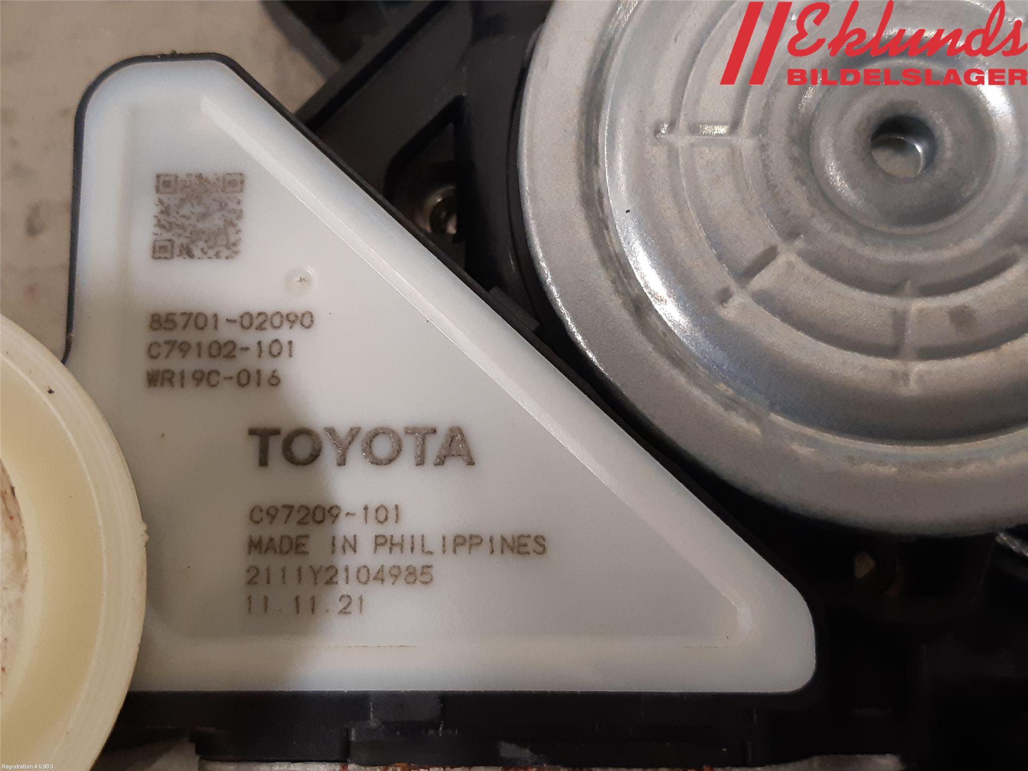 Toyota COROLLA 19- Fönsterhiss El Kompl