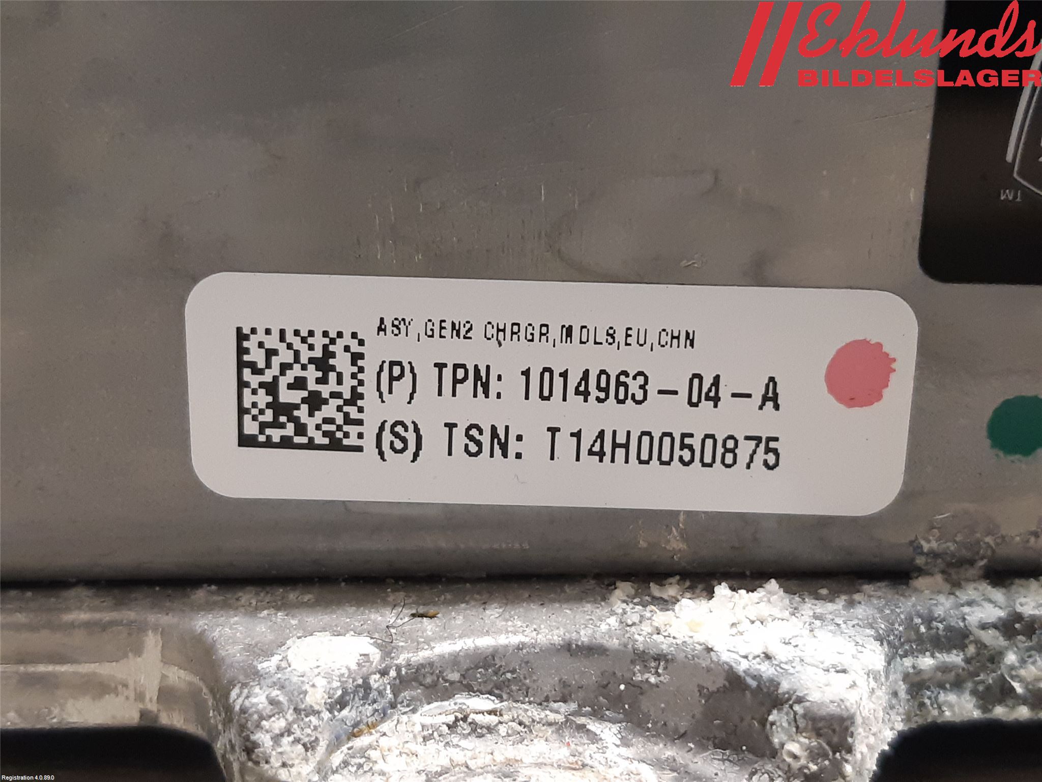 Tesla MODEL S 13- Batteriladdare Högspänning