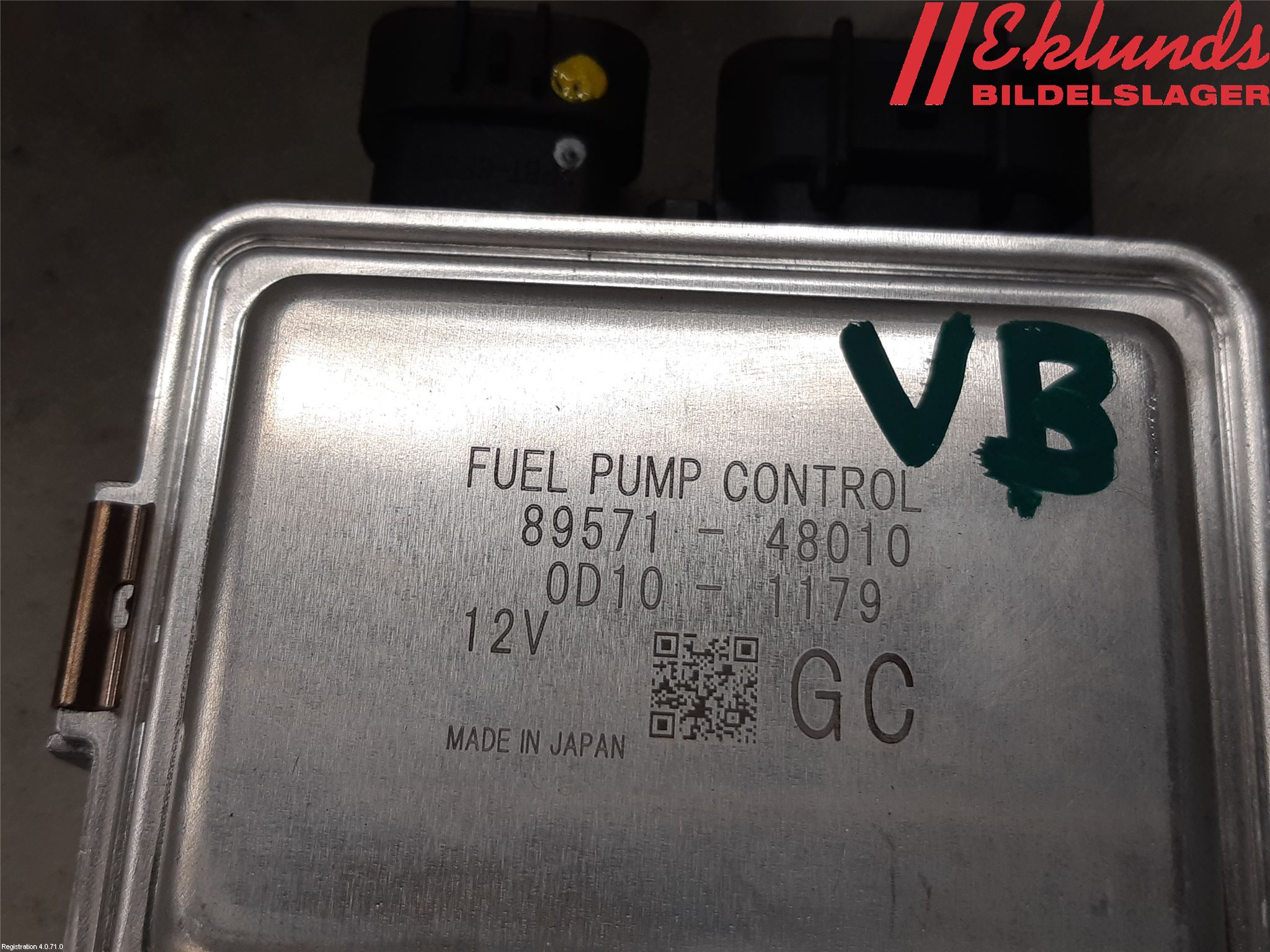 Toyota RAV4 19- Styrenhet Bränslepump