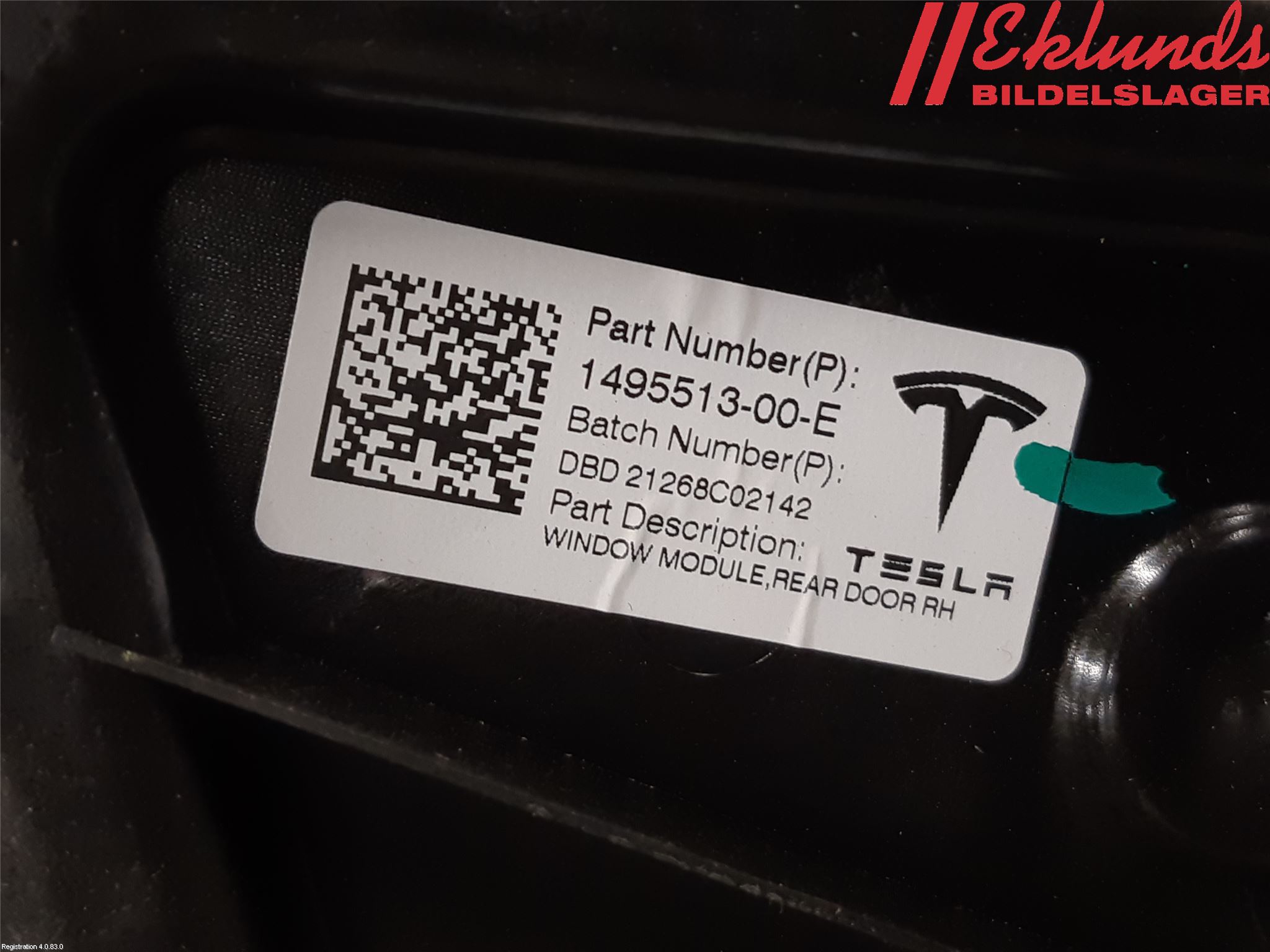 Tesla MODEL Y 21- Fönsterhiss El Kompl