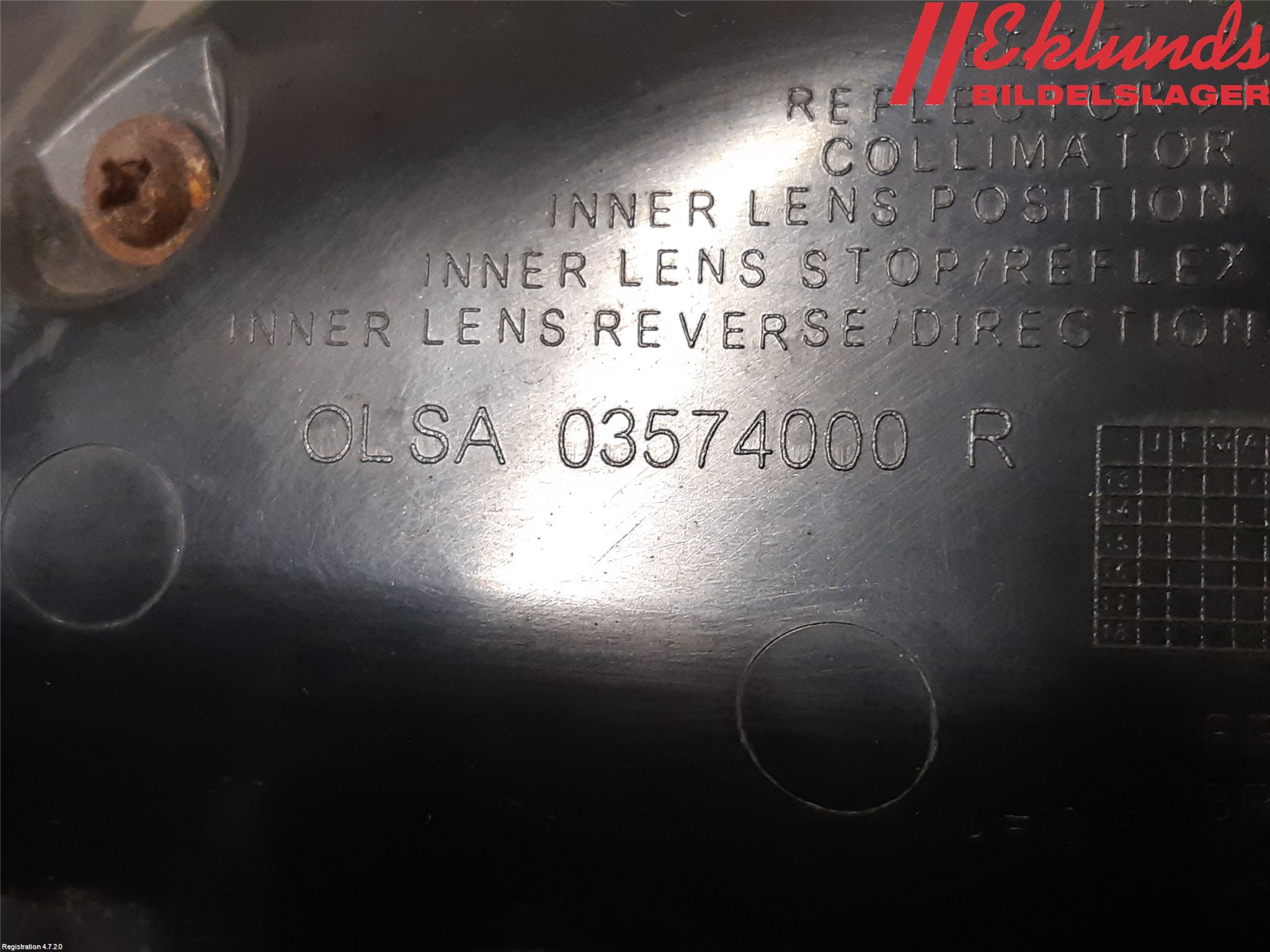 Audi A7/S7 4G 11-17 Bakljus Höger