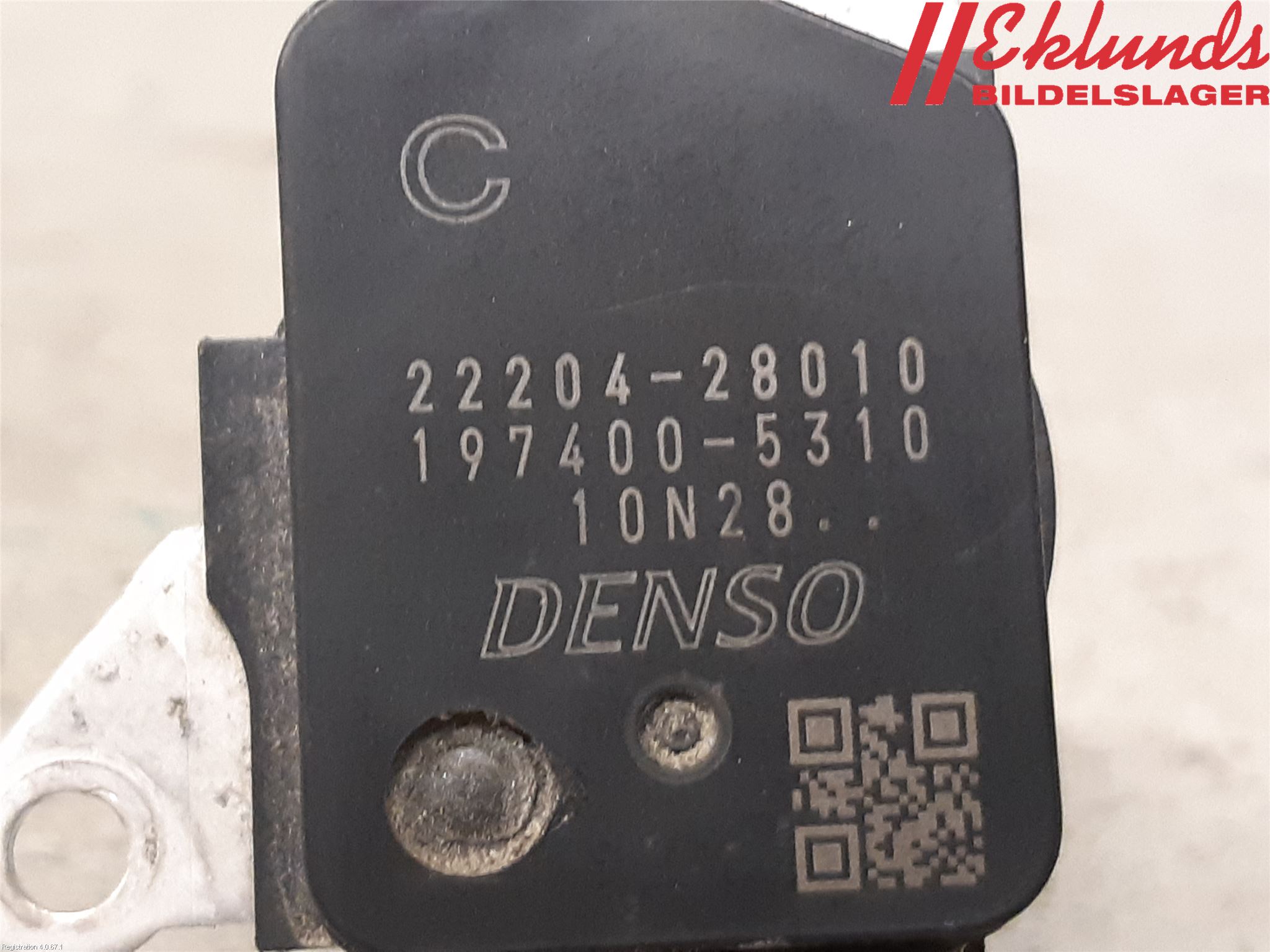 Toyota VERSO-S 11-16 Injluftmassamätare