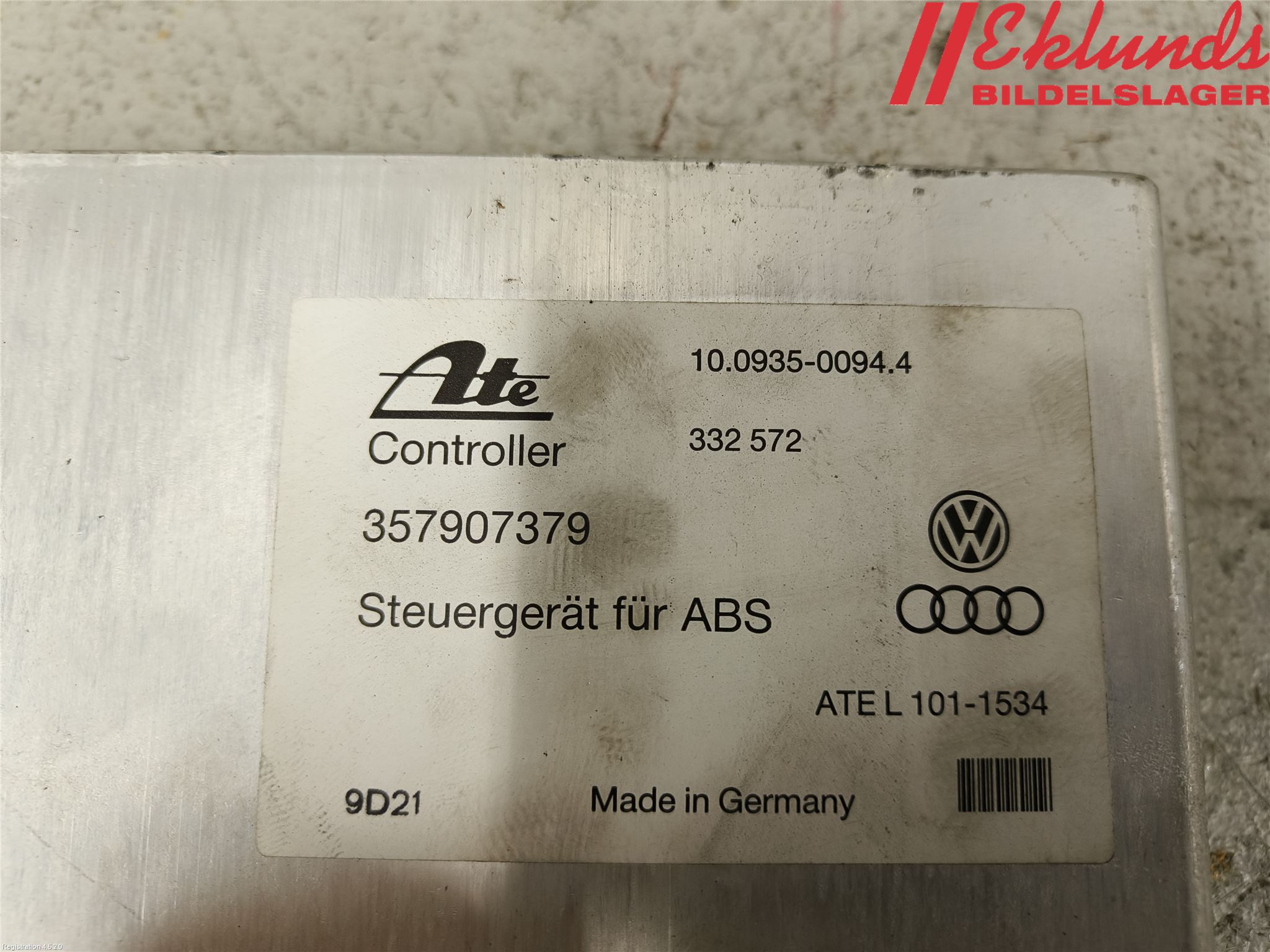 Volkswagen VW CORRADO Styrenhet Abs