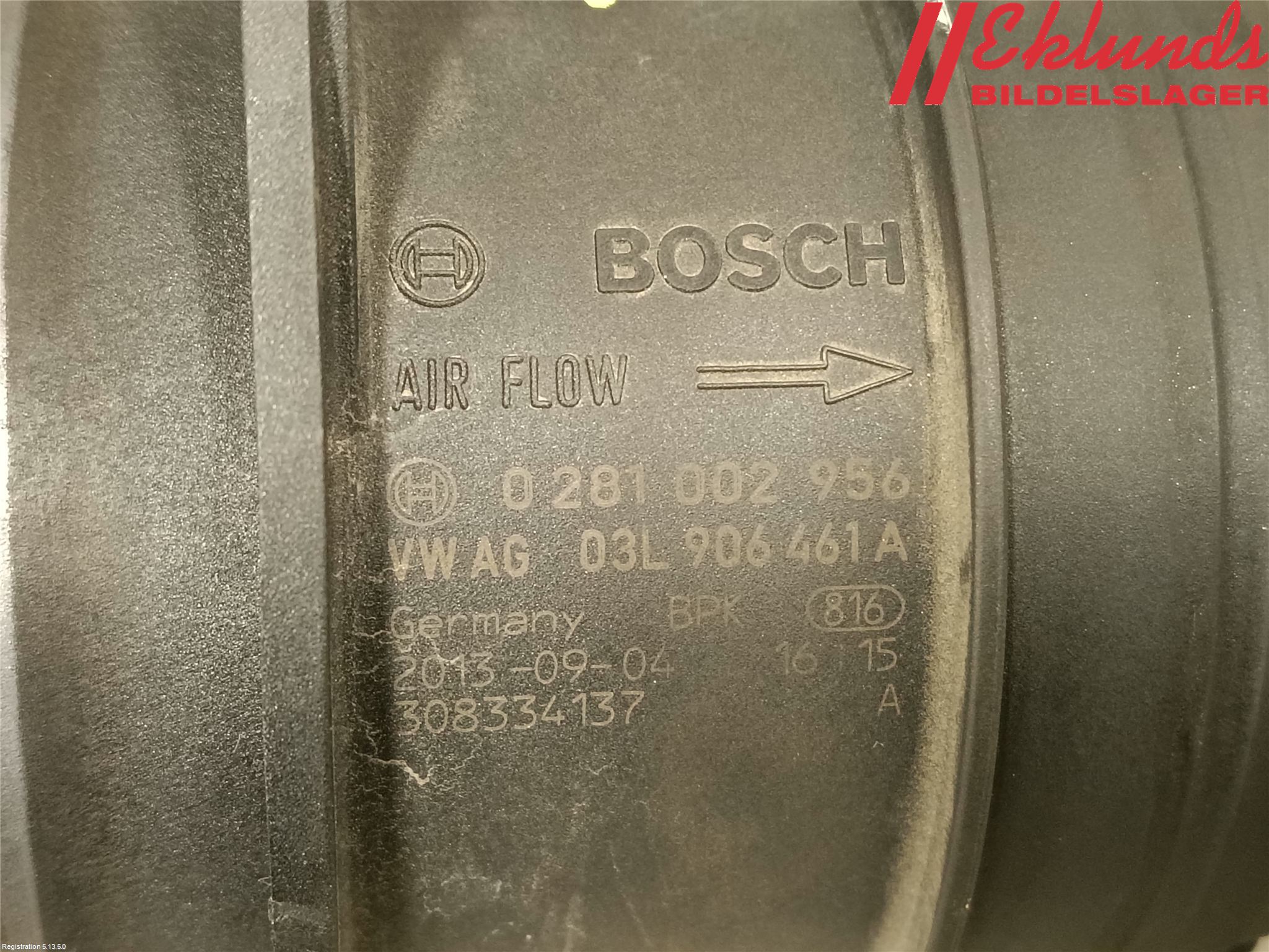 Volkswagen VW PASSAT 11-14 Injluftmassamätare