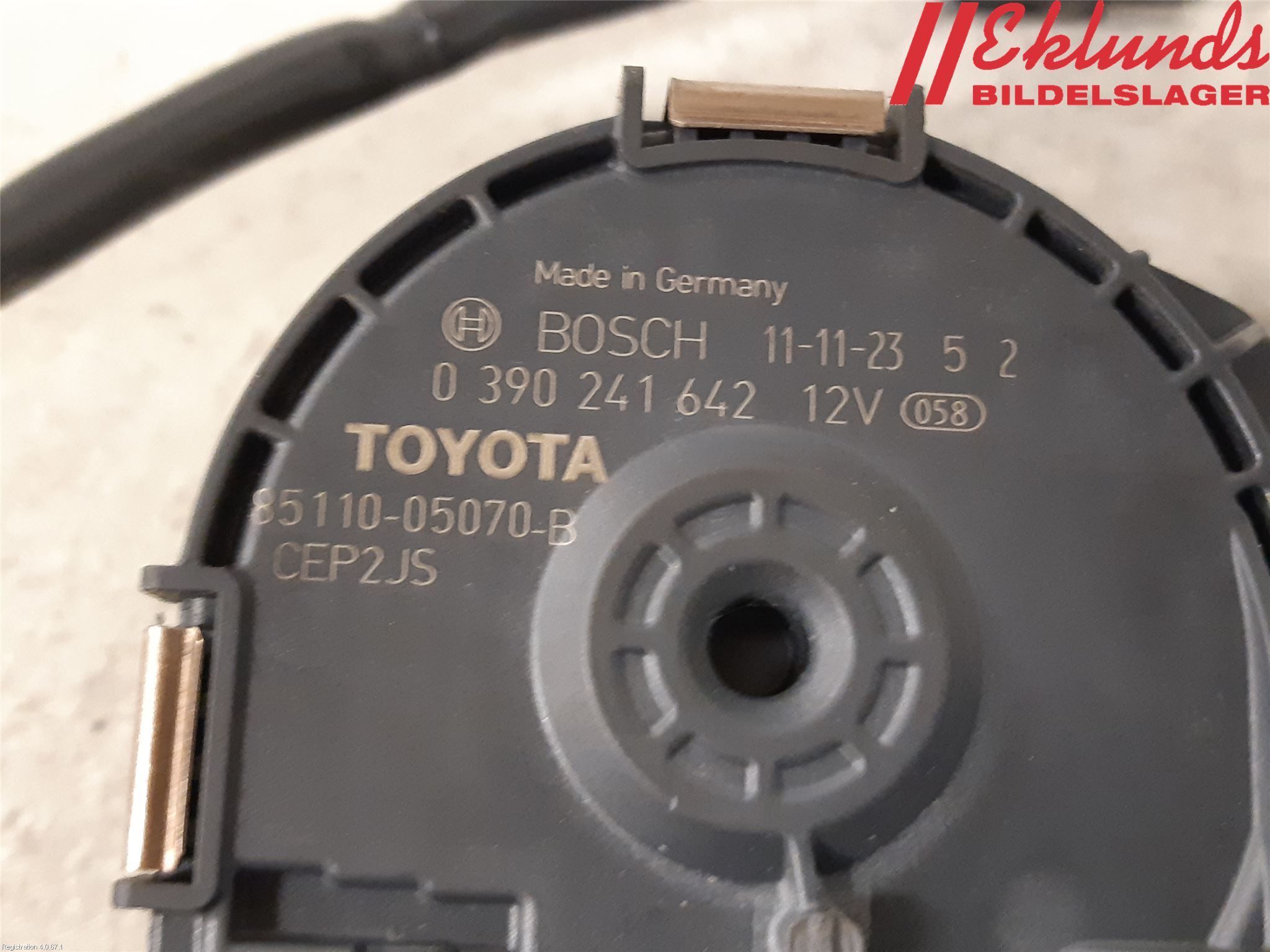 Toyota AVENSIS 09-15 Torkarmotor Vindruta