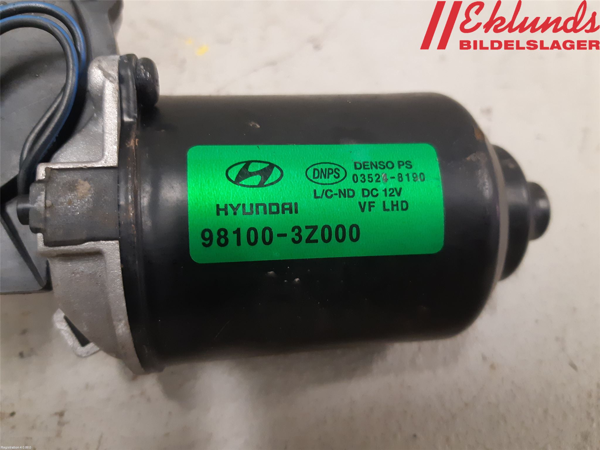 Hyundai i40 08-15 Torkarmotor Vindruta