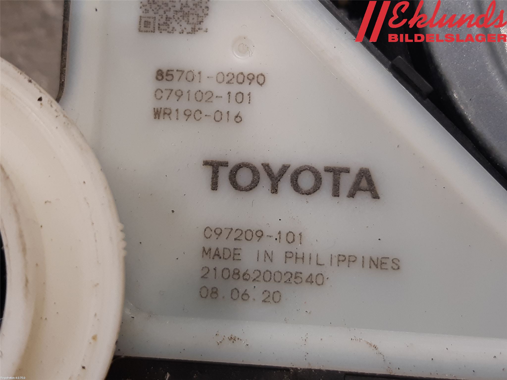Toyota COROLLA 19- Fönsterhiss El Kompl