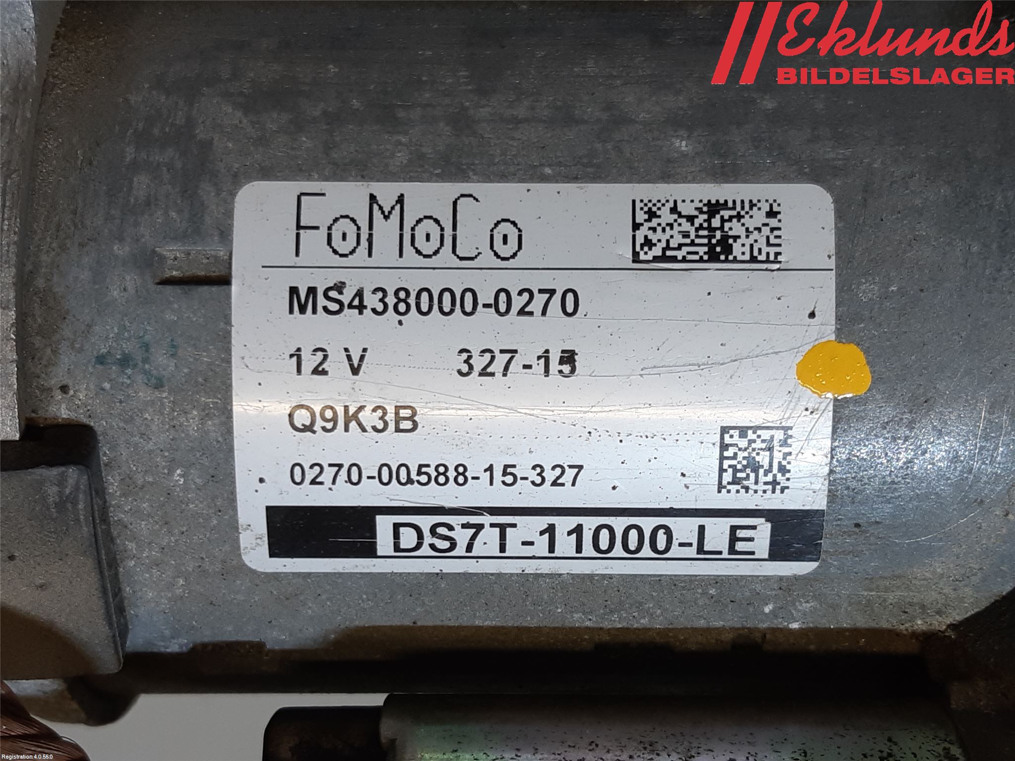 Ford MONDEO 15-22 Startmotor Diesel