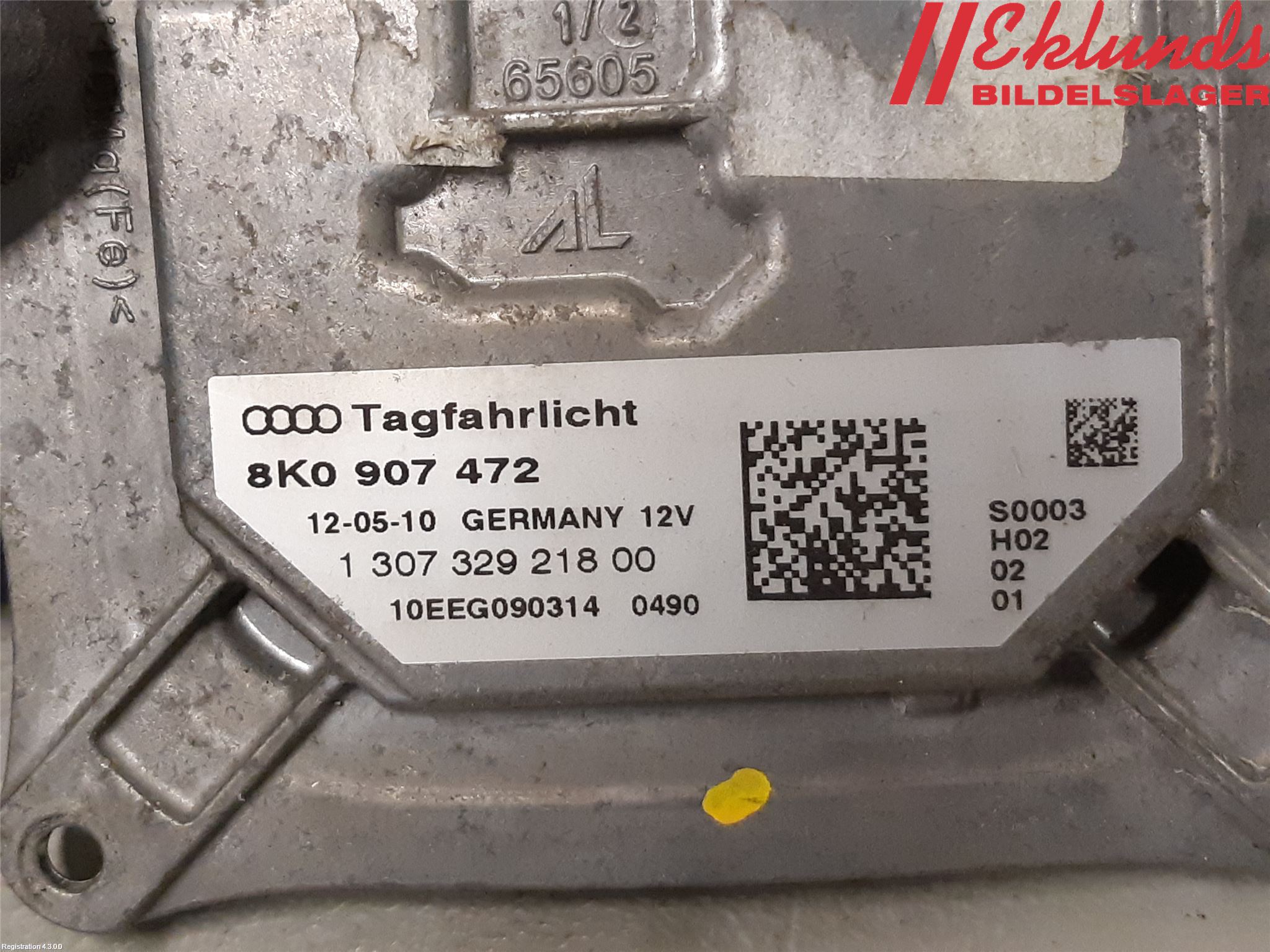 Audi A4/S4 08-11 Styrenhet Strålkastare