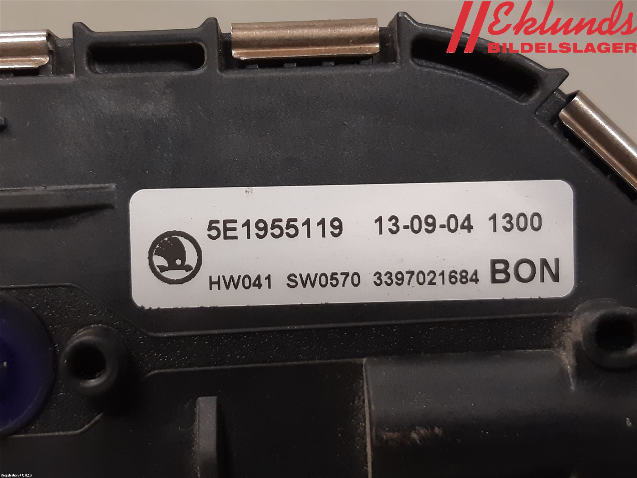 Skoda OCTAVIA (5E) 13-20 Torkarmotor Vindruta