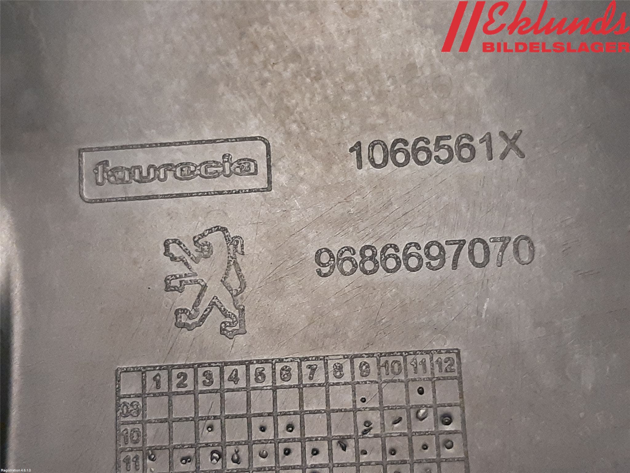 Peugeot 508 11-18 Täckplast Front