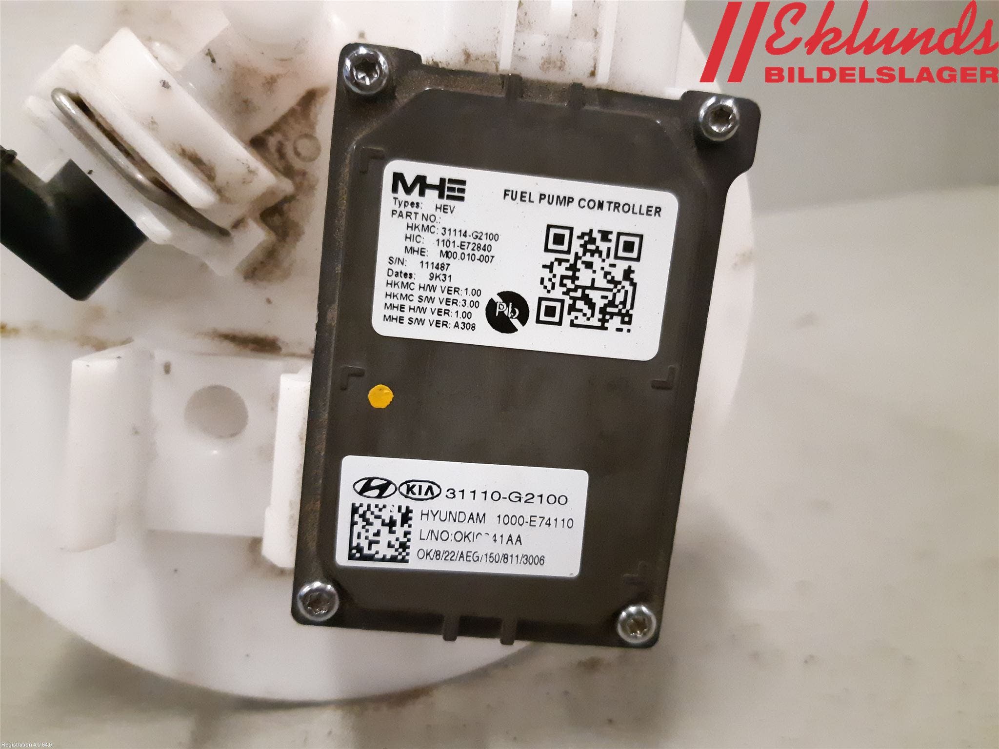 Kia NIRO (DE) 17-22 Bränslepump El