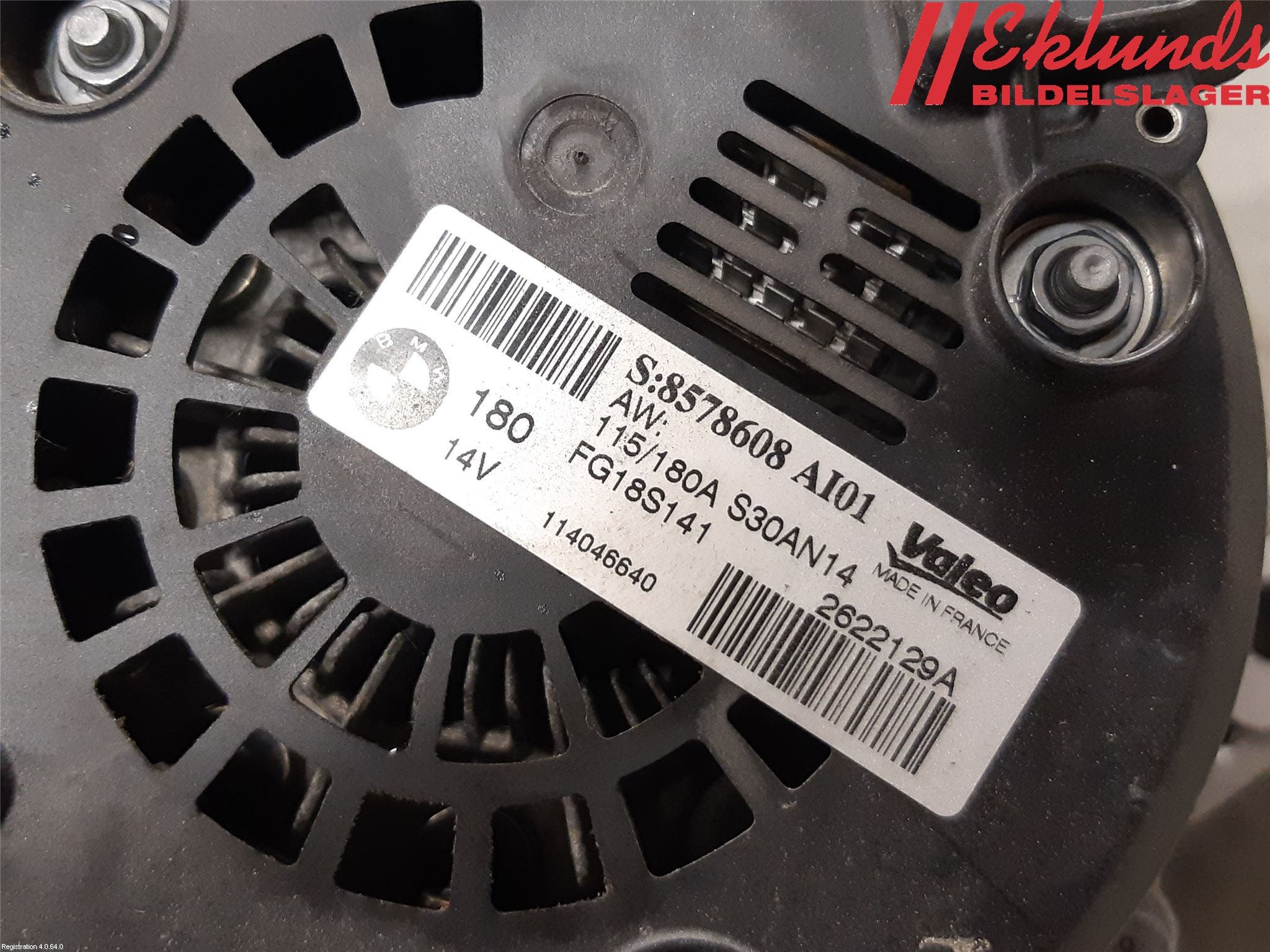 BMW 3 F30/F31/F80 12-19 Generator