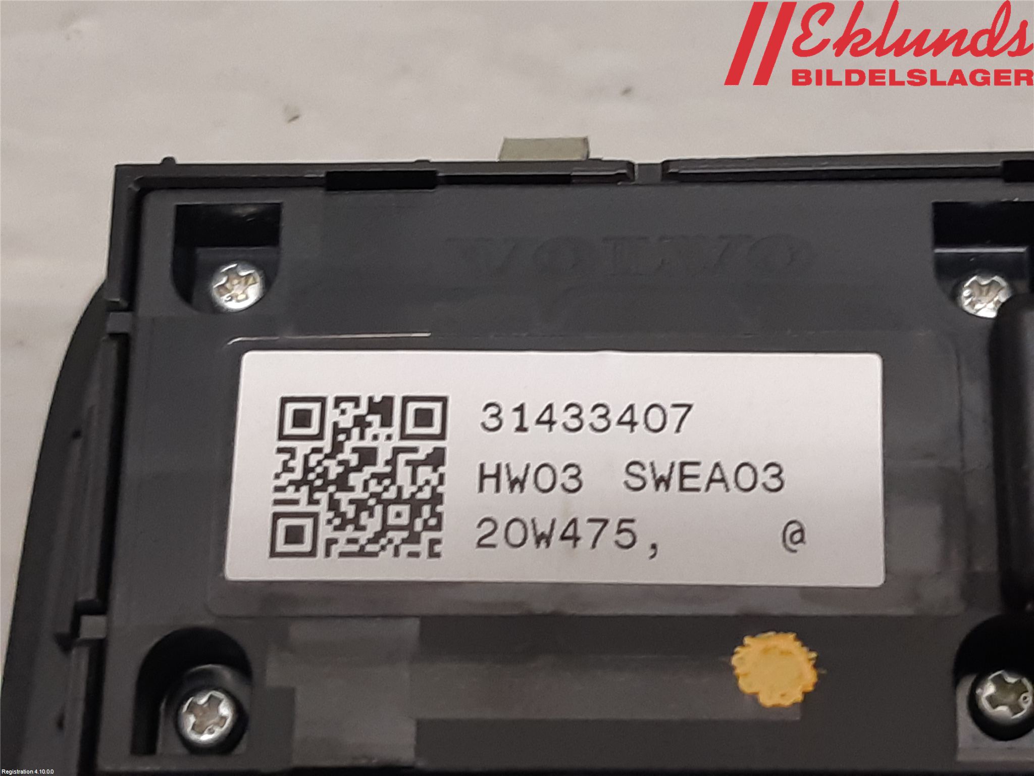 Volvo XC60 18- Strömställare Elhiss