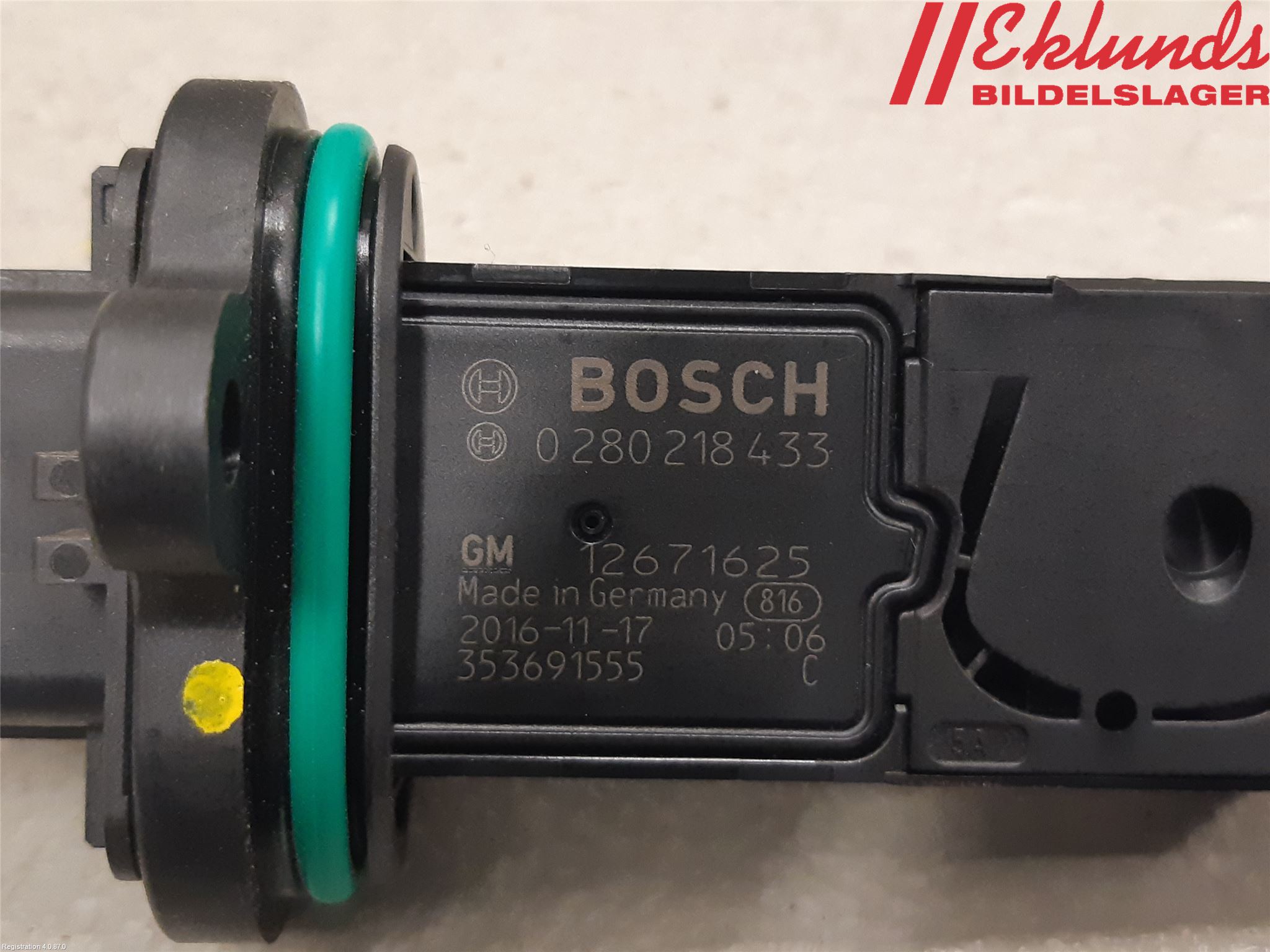 Opel ASTRA K 16-22 Injluftmassamätare