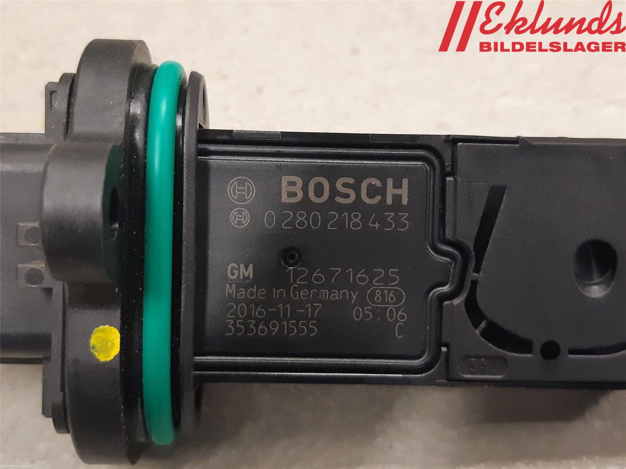 Opel ASTRA K 16-22 Injluftmassamätare