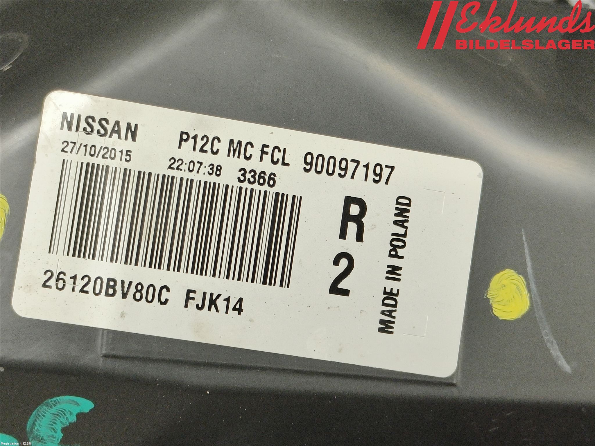 Nissan JUKE 14-19 Strålkastare Höger