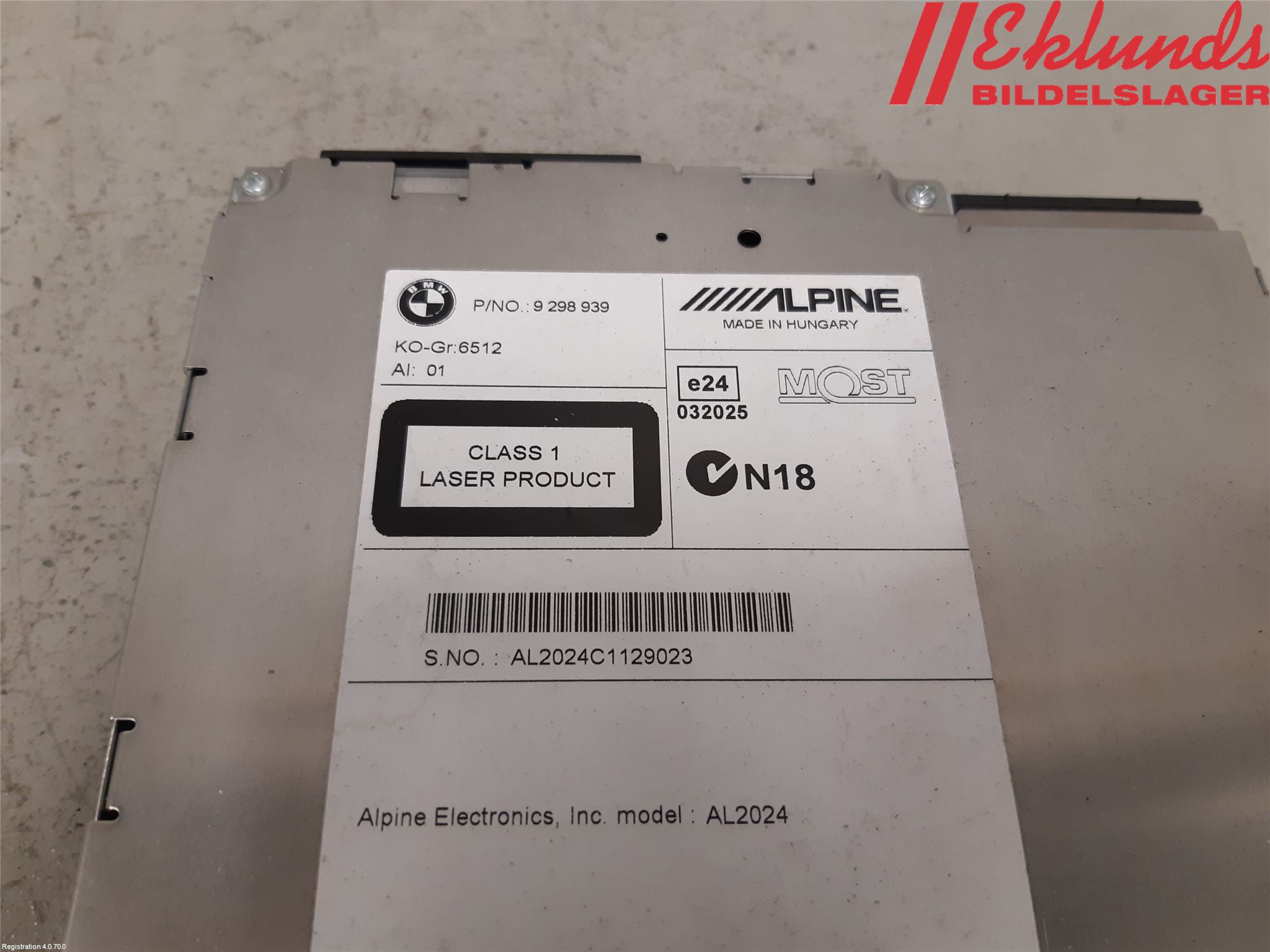 BMW 3 F30/F31/F80 12-19 Cd Radio - Multimediapanel