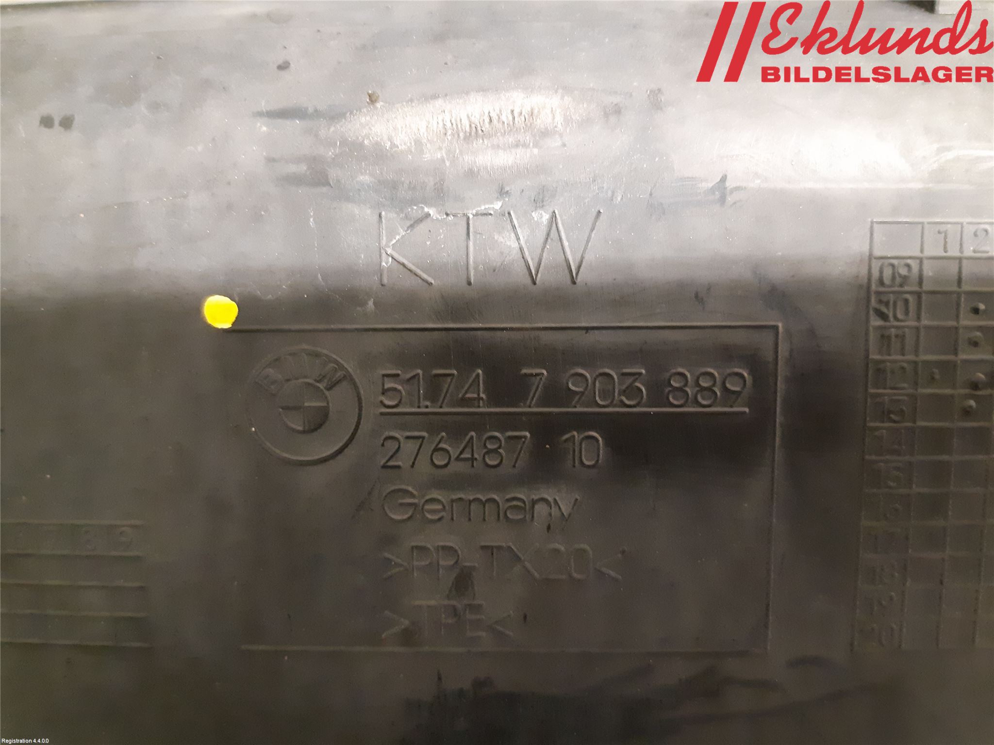 BMW 5 F10/F11/F18 09-17 Deflektor Plåt-Plast Kylning