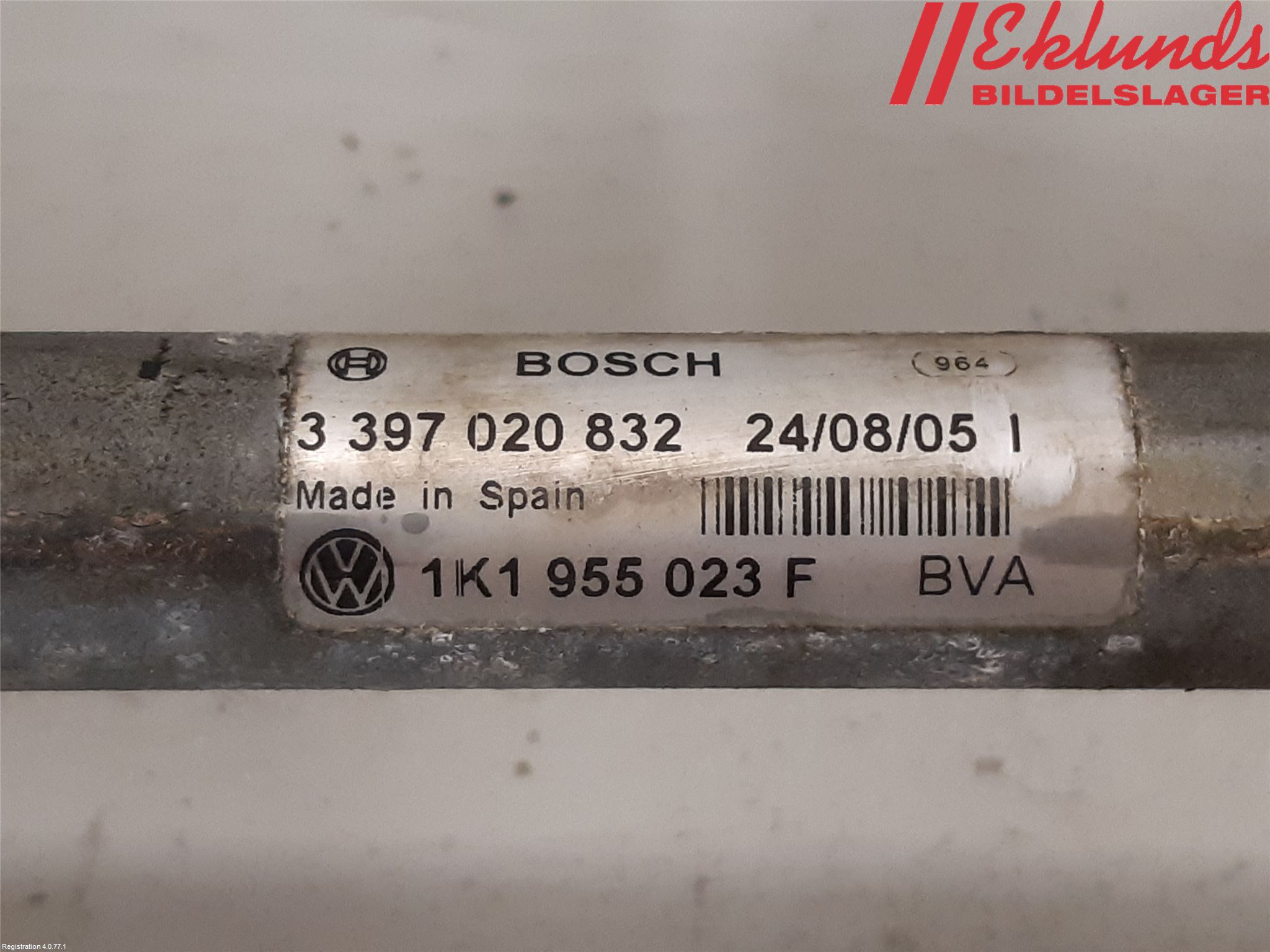 Volkswagen VW GOLF V 04-09 Torkarmekanism Vindruta