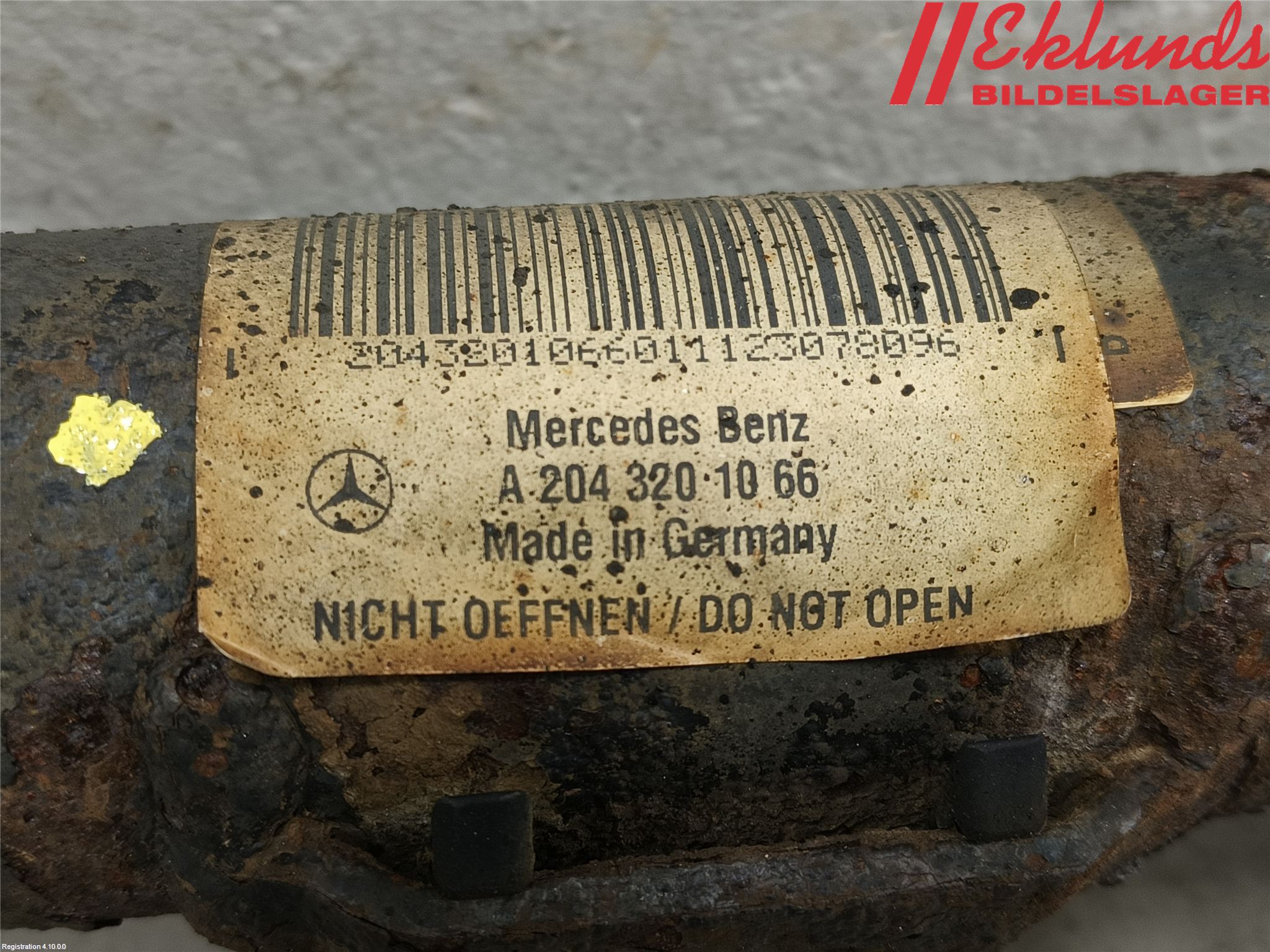 Mercedes-Benz MB C-KLASS (W204) 07-15 Fjäderben Fram Vänster