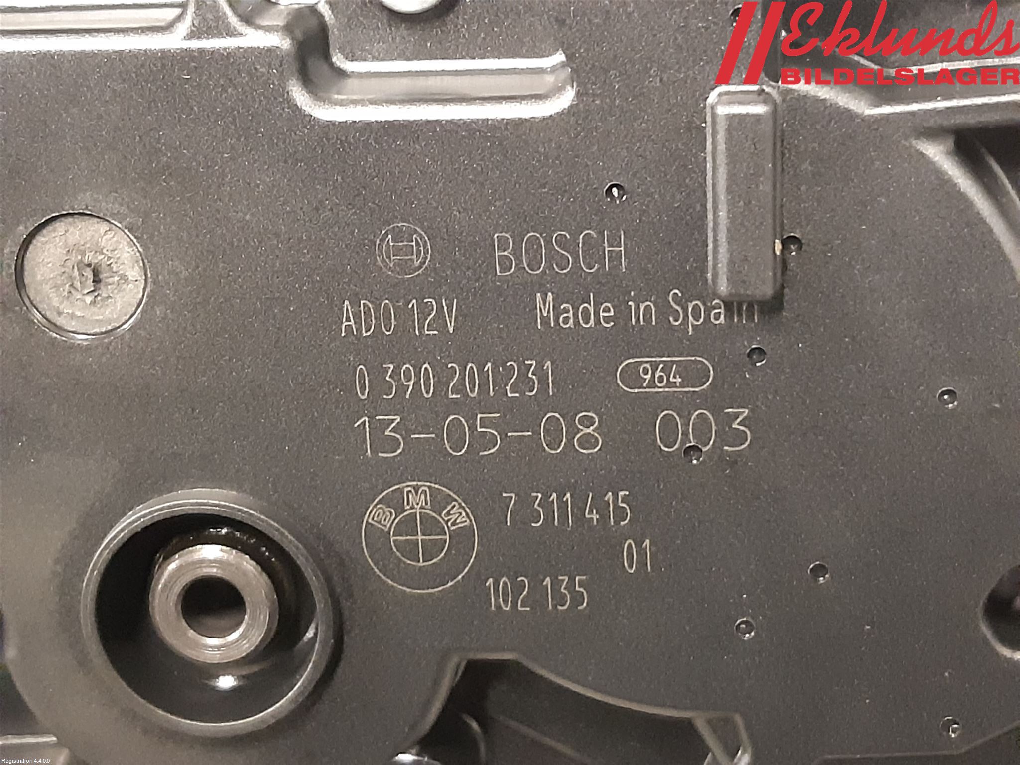 BMW 3 F30/F31/F80 12-19 Torkarmotor Baklucka