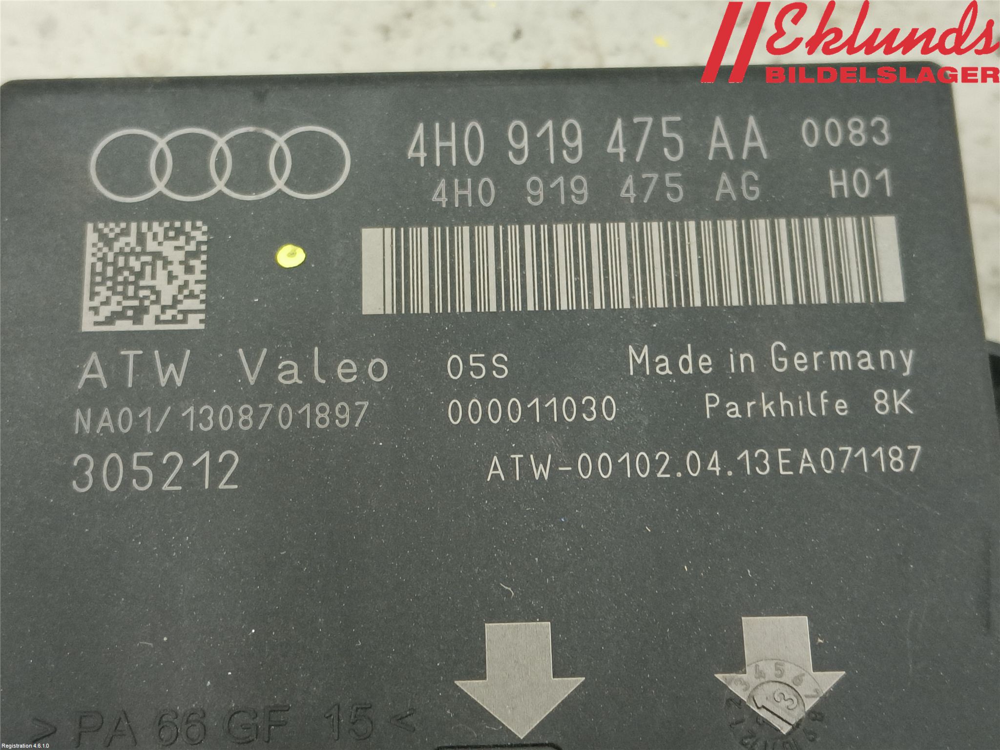 Audi A6/S6 4G 11-18 Styrenhet Parkeringshjälp