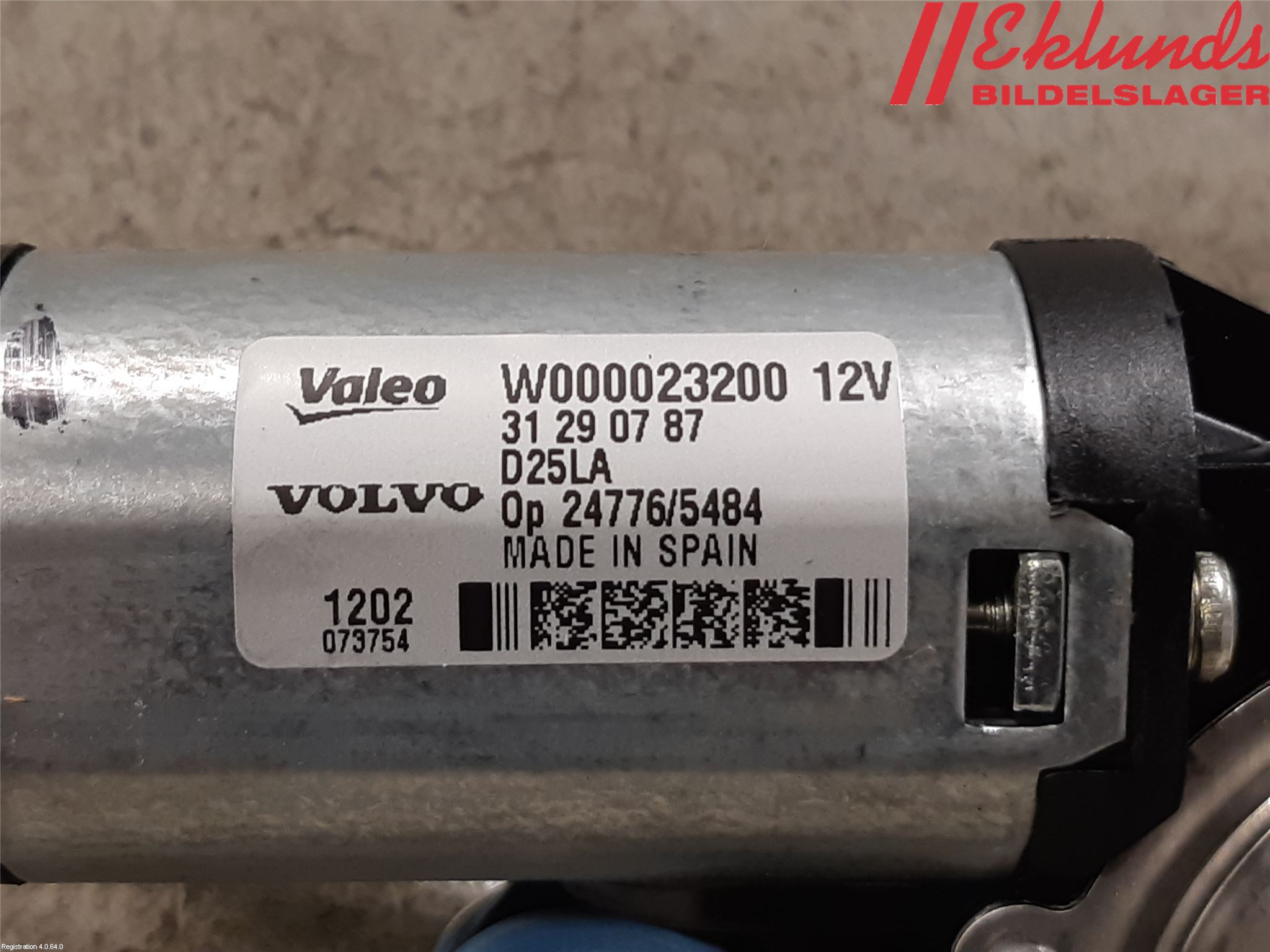 Volvo XC60 09-13 Torkarmotor Baklucka