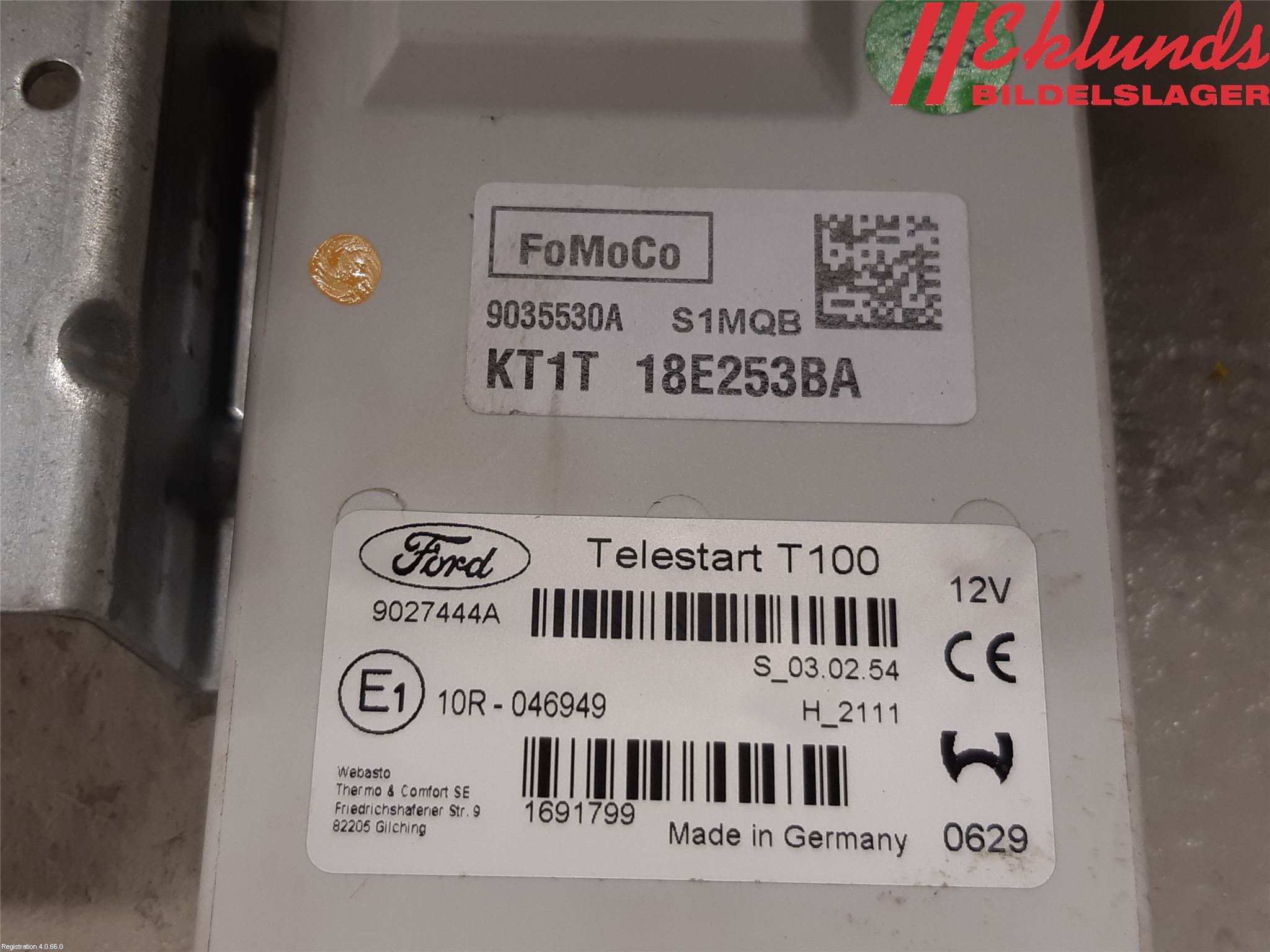 Ford TRANSIT/TOURNEO CONNECT 13-22 Styrenhet Övrigt