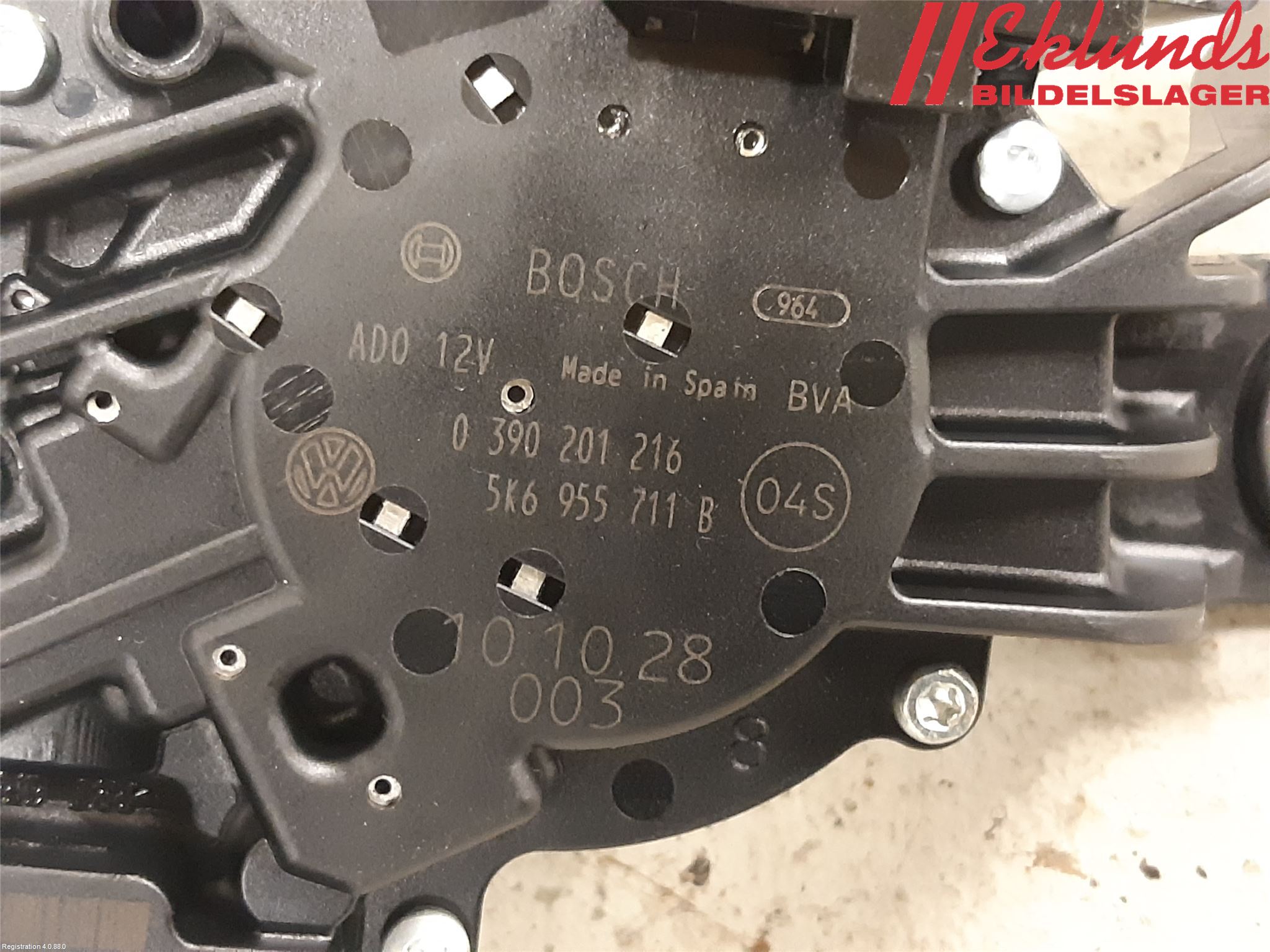 Volkswagen VW GOLF VI 09-13 Torkarmotor Baklucka