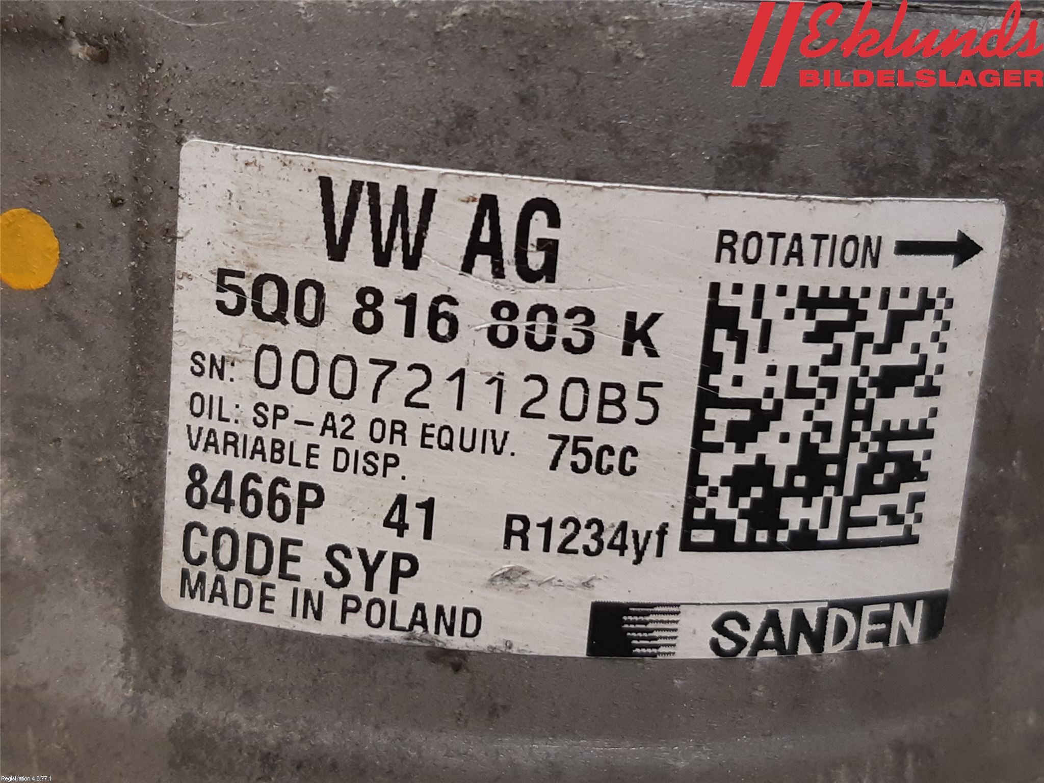 Volkswagen VW CRAFTER II / E-CRAFTER 17- Ac Kompressor